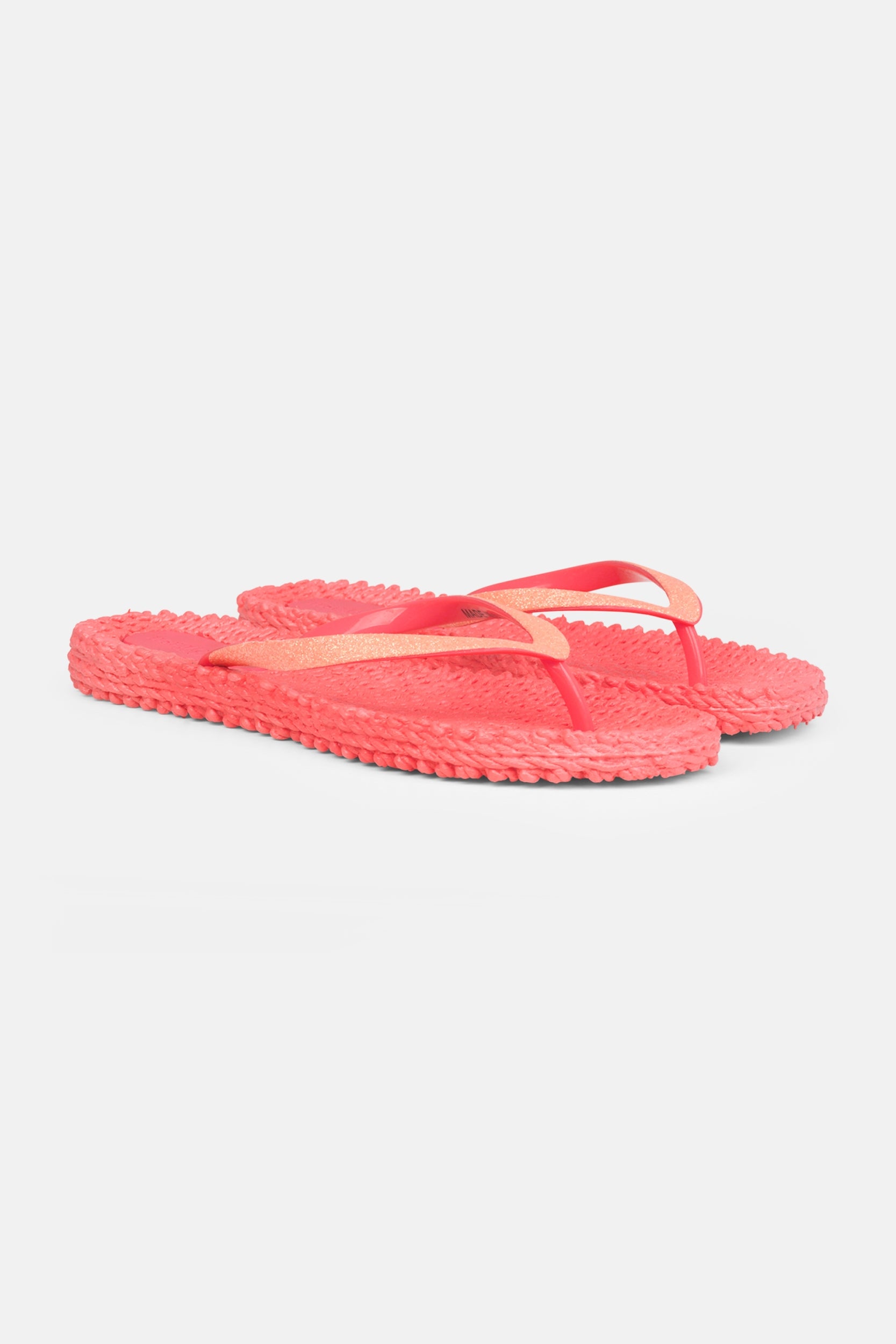 Slippers met subtiele glitter CHEERFUL01 | Indian Red | Flip Flop | Ilse Jacobsen
