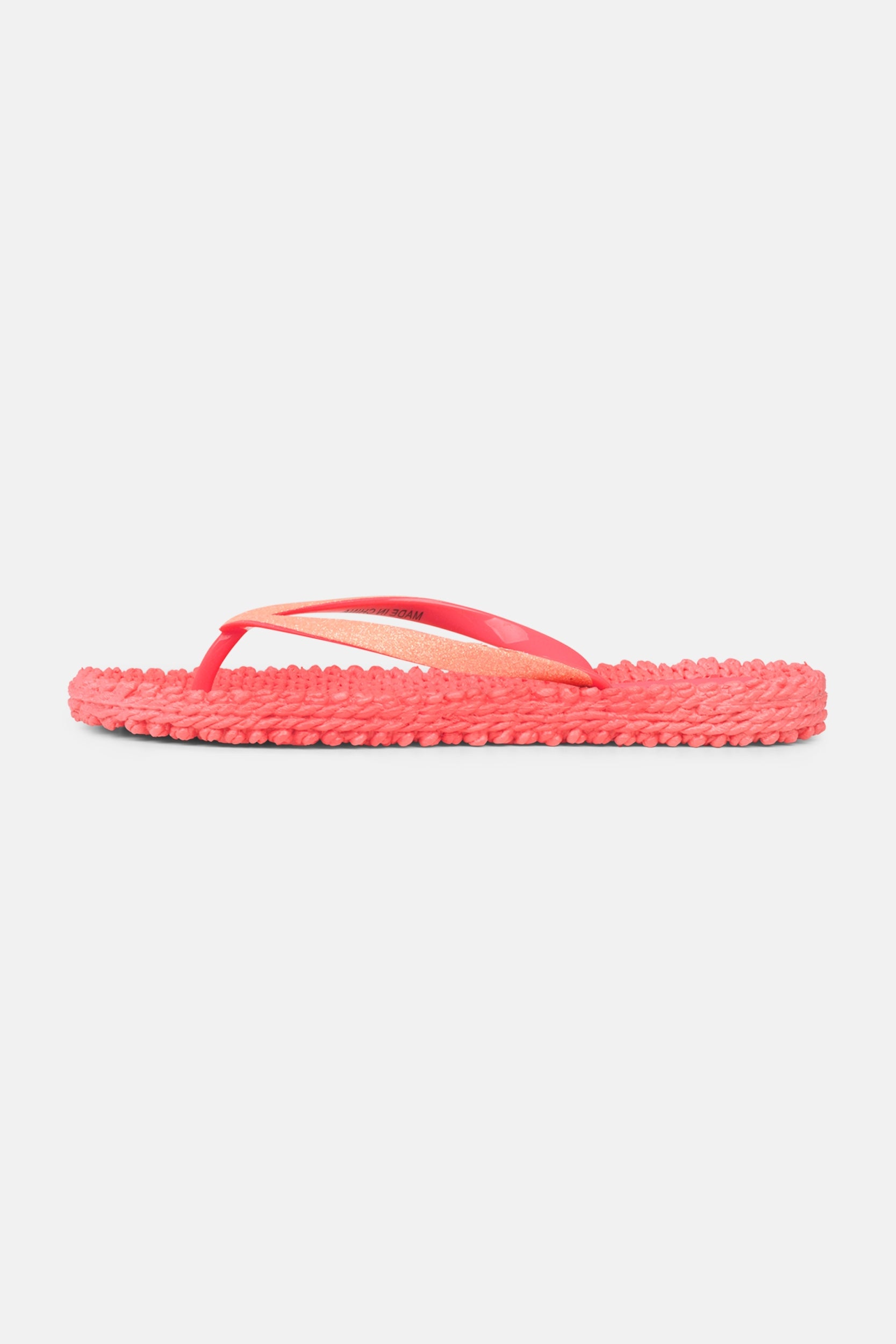 Slippers met subtiele glitter CHEERFUL01 | Indian Red | Flip Flop | Ilse Jacobsen