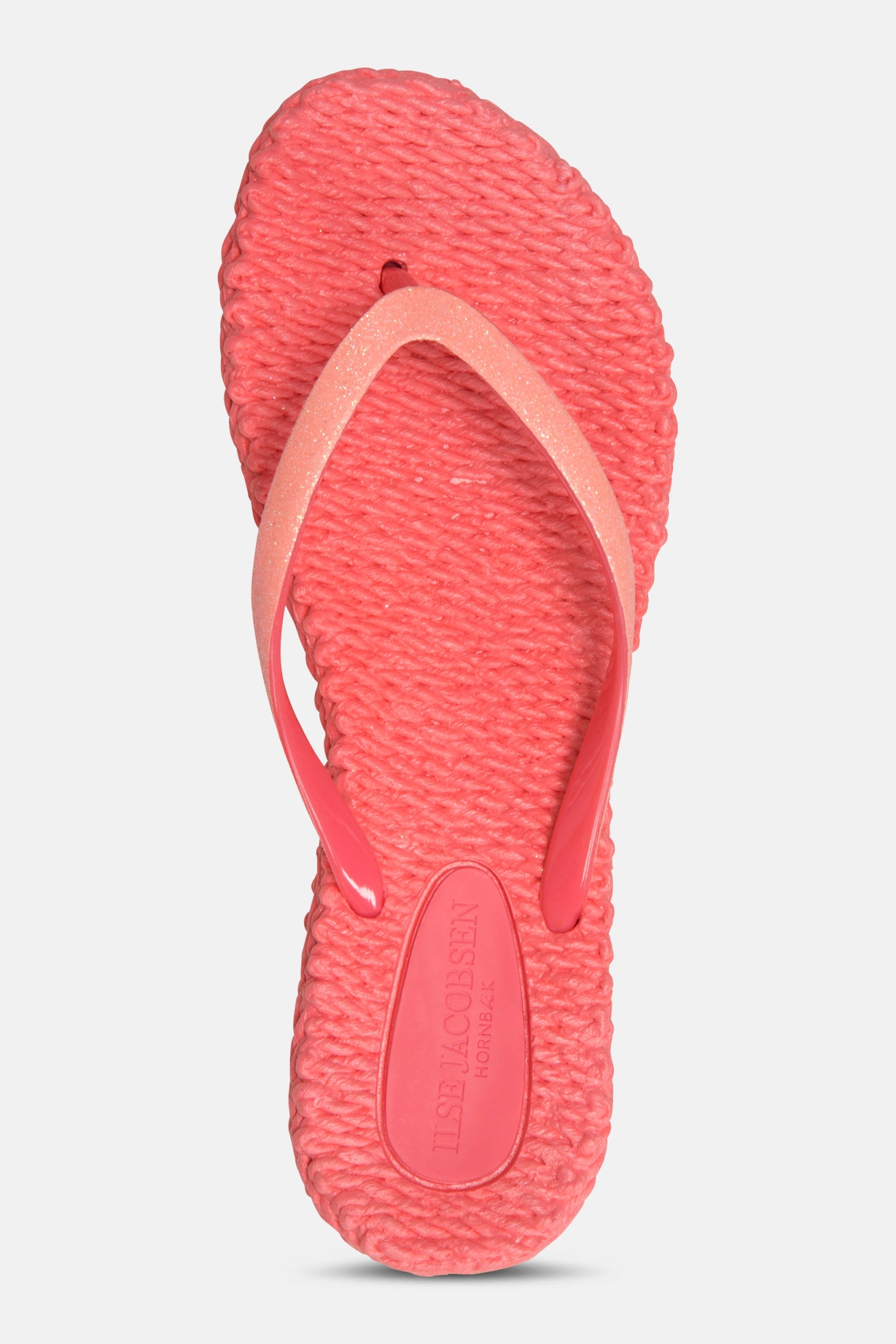 Slippers met subtiele glitter CHEERFUL01 | Indian Red | Flip Flop | Ilse Jacobsen