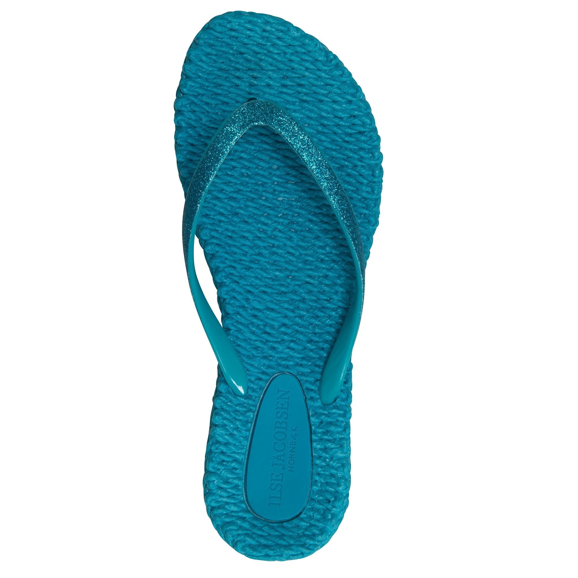 Slippers met glitter CHEERFUL01 | Viridian Green | Flip Flop | Ilse Jacobsen