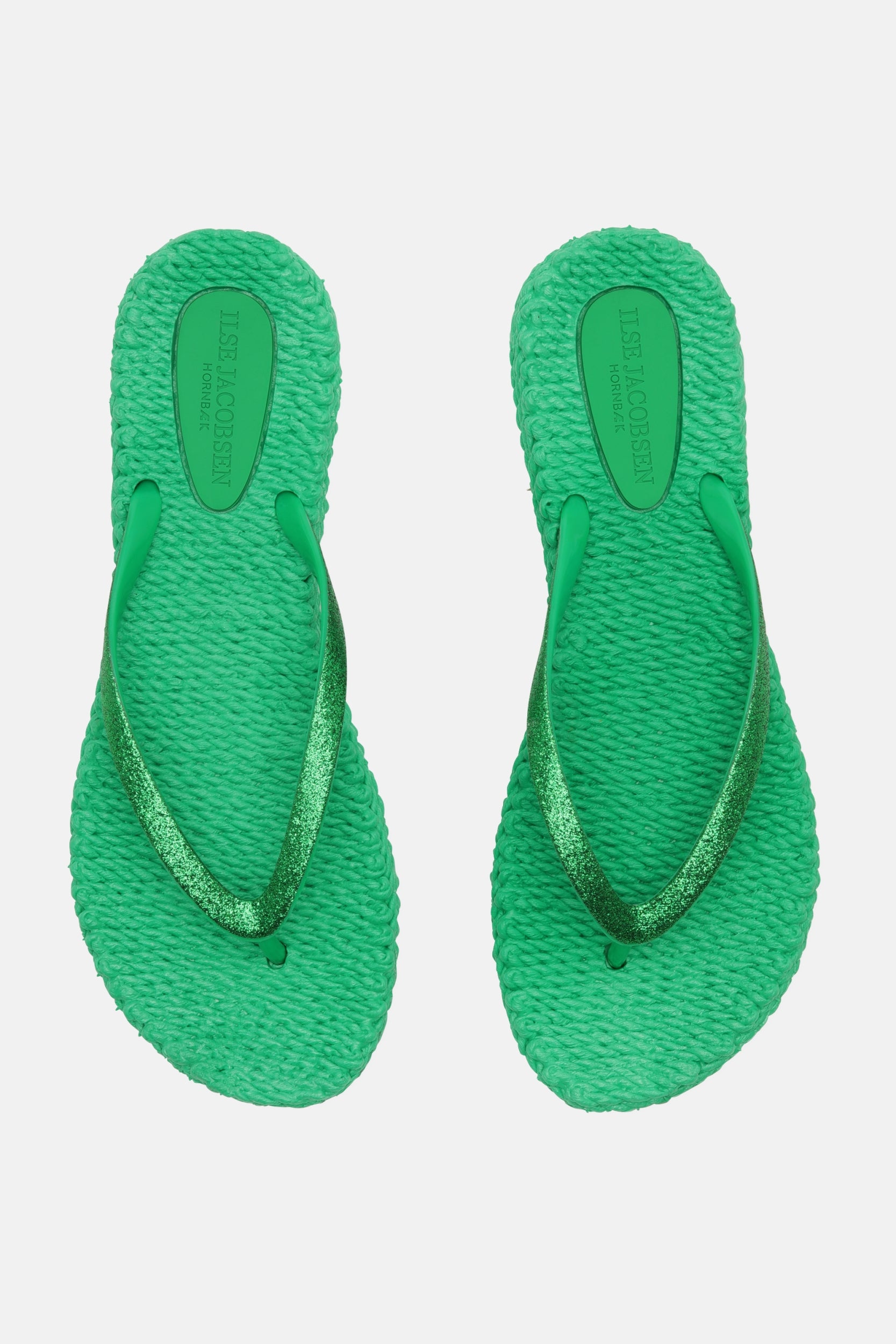 Slippers met subtiele glitter CHEERFUL01 | Fern Green | Flip Flop | Ilse Jacobsen
