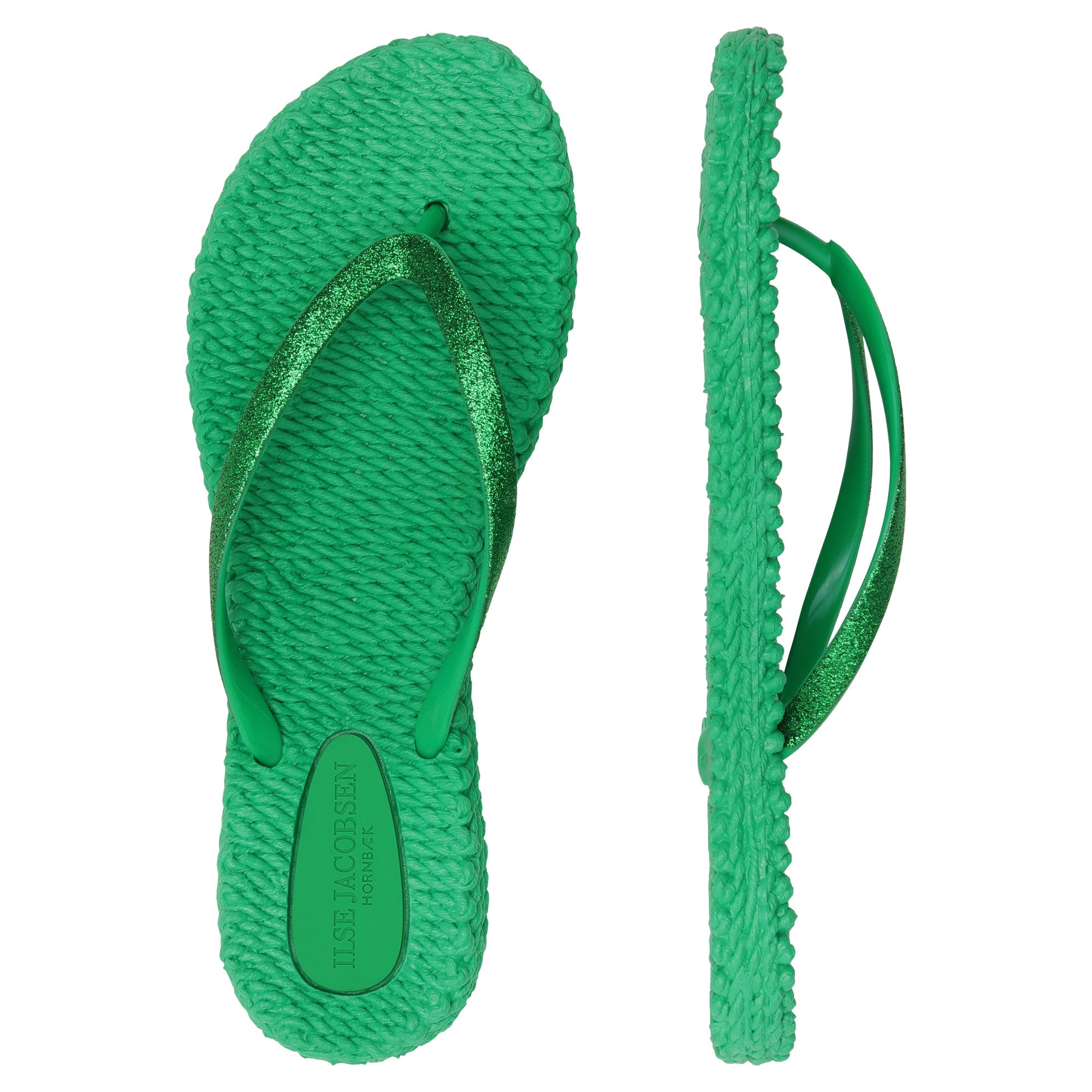 Slippers met glitter CHEERFUL01 | Fern Green | Flip Flop | Ilse Jacobsen