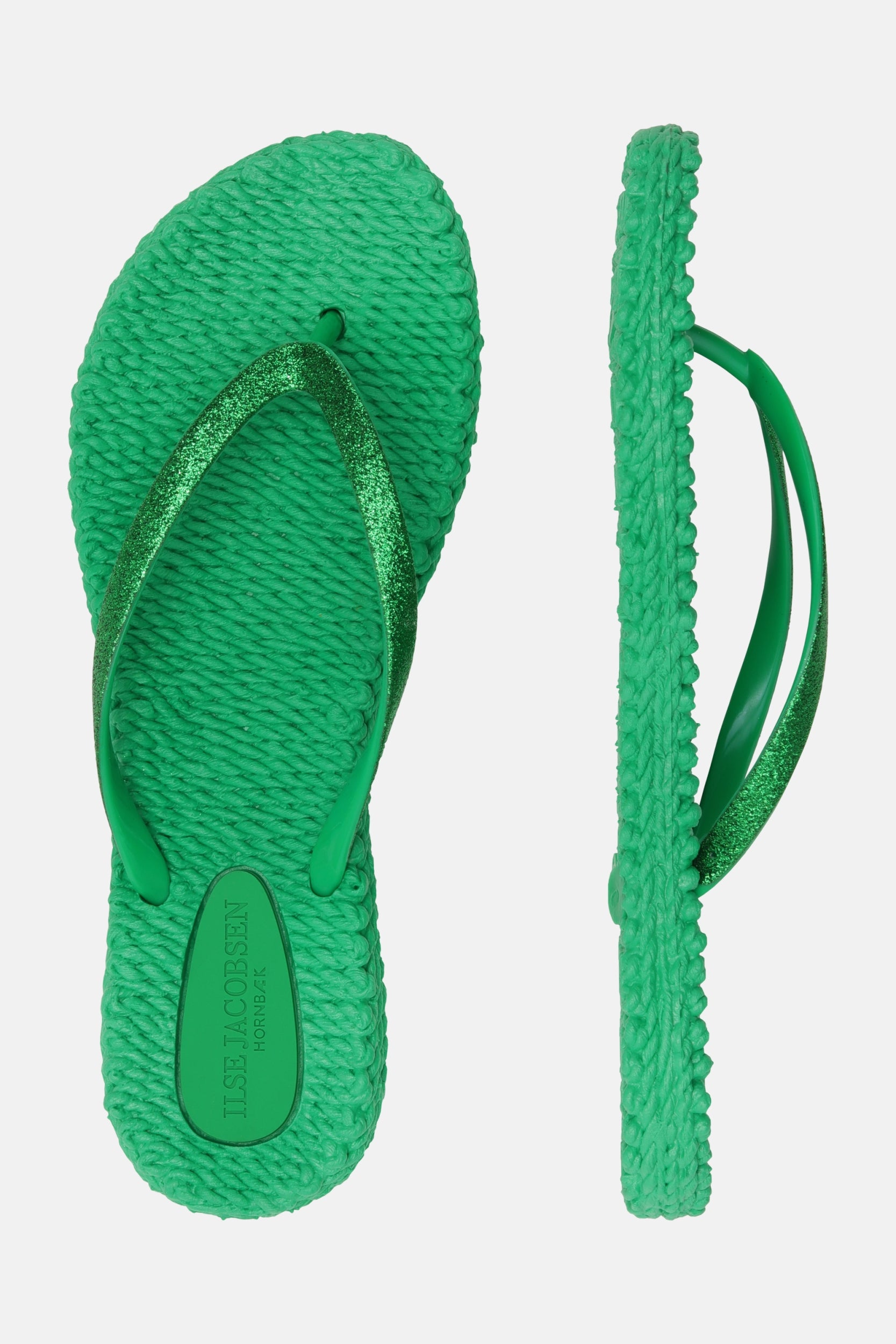 Slippers met subtiele glitter CHEERFUL01 | Fern Green | Flip Flop | Ilse Jacobsen