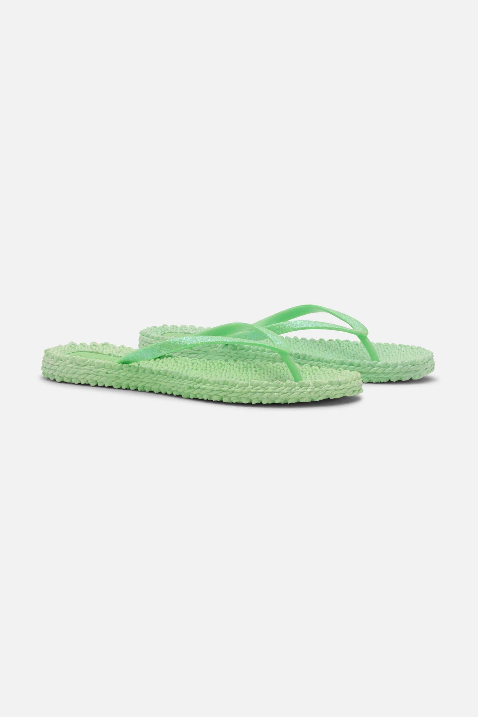 Slippers met subtiele glitter CHEERFUL01 | Bright Green | Flip Flop | Ilse Jacobsen