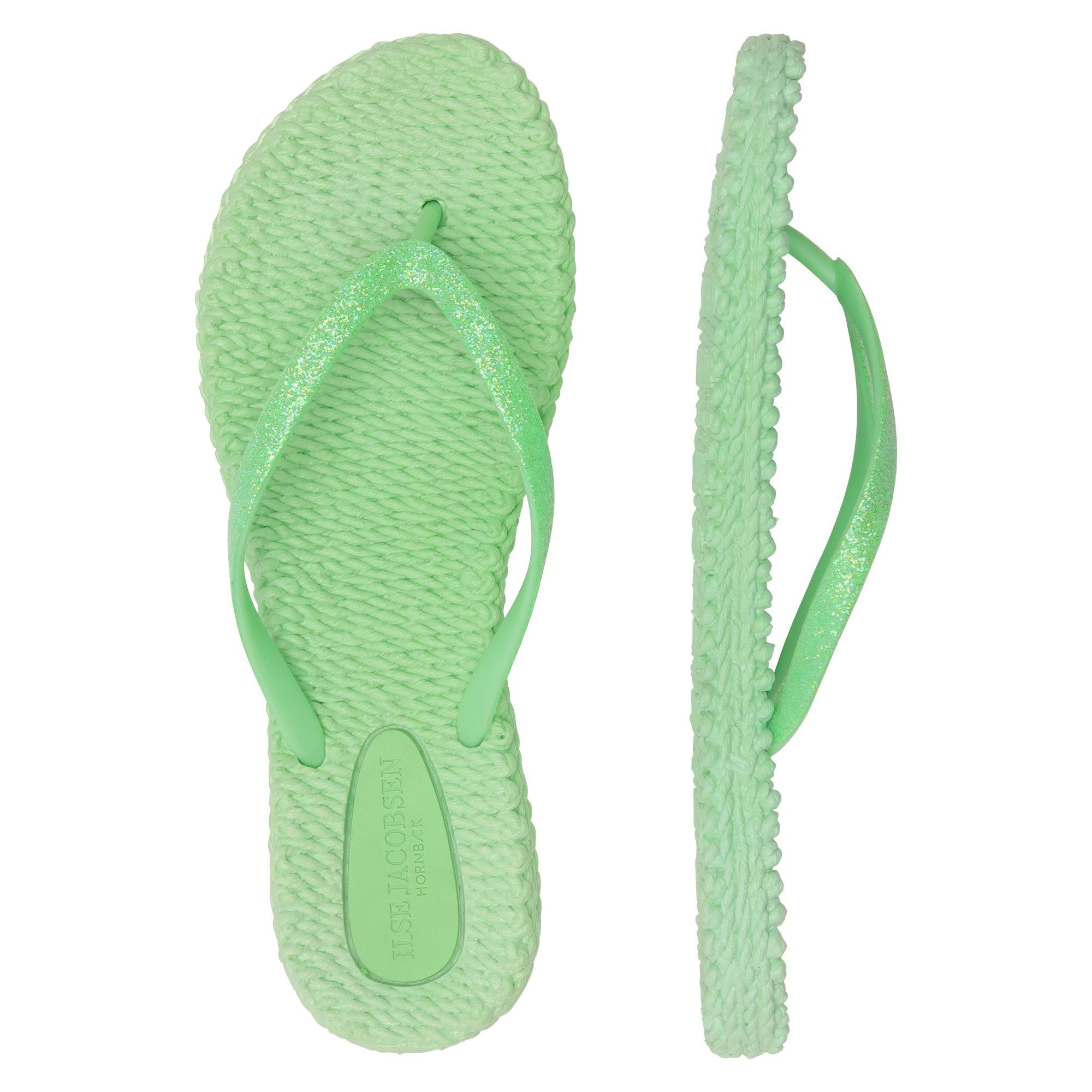Slippers met glitter CHEERFUL01 | Bright Green | Flip Flop | Ilse Jacobsen