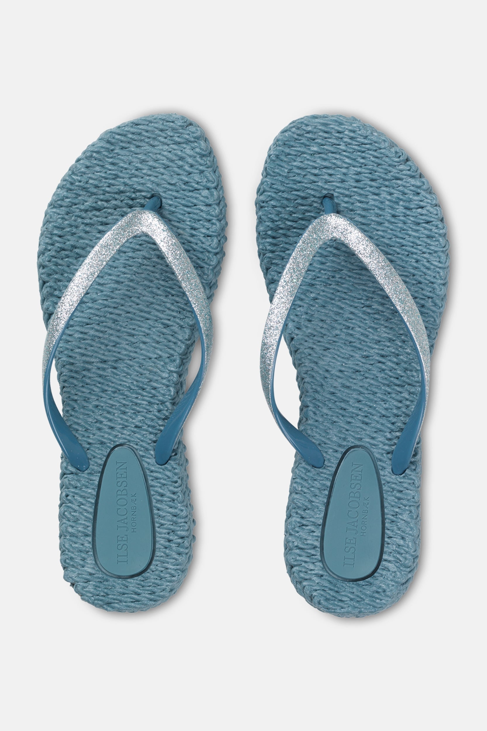 Slippers met subtiele glitter CHEERFUL01 | Lichen Blue | Flip Flop | Ilse Jacobsen