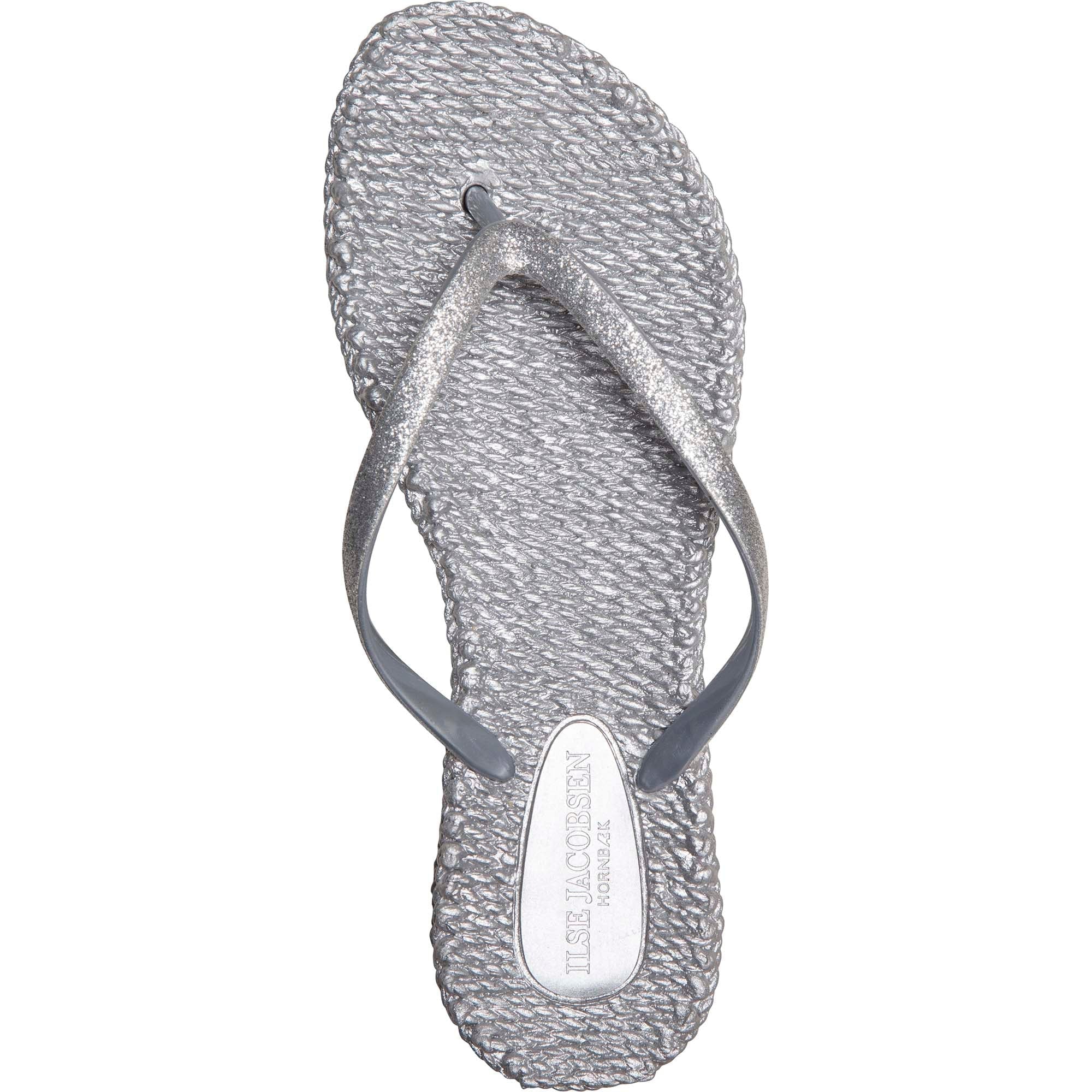 Slipper met glitter CHEERFUL01 | Silver | Flip Flop | Ilse Jacobsen