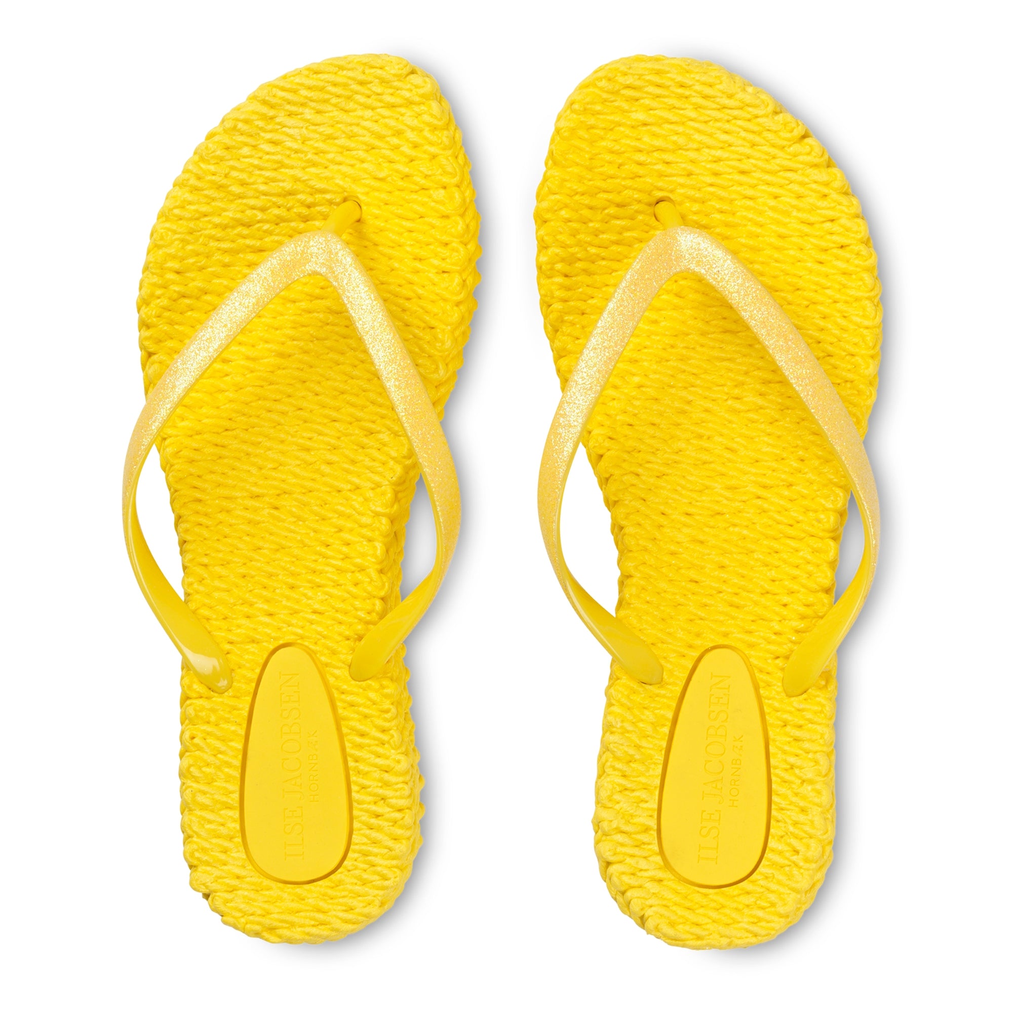 Slippers met glitter CHEERFUL01 | Yellow | Flip Flop | Ilse Jacobsen