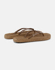 Slippers met glitter CHEERFUL03G - Mocca | Mocca | Flip Flop | Ilse Jacobsen