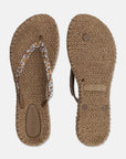 Slippers met glitter CHEERFUL03G - Mocca | Mocca | Flip Flop | Ilse Jacobsen