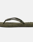 Slippers met glitter CHEERFUL03G - 410 Army | Army | Flip Flop | Ilse Jacobsen