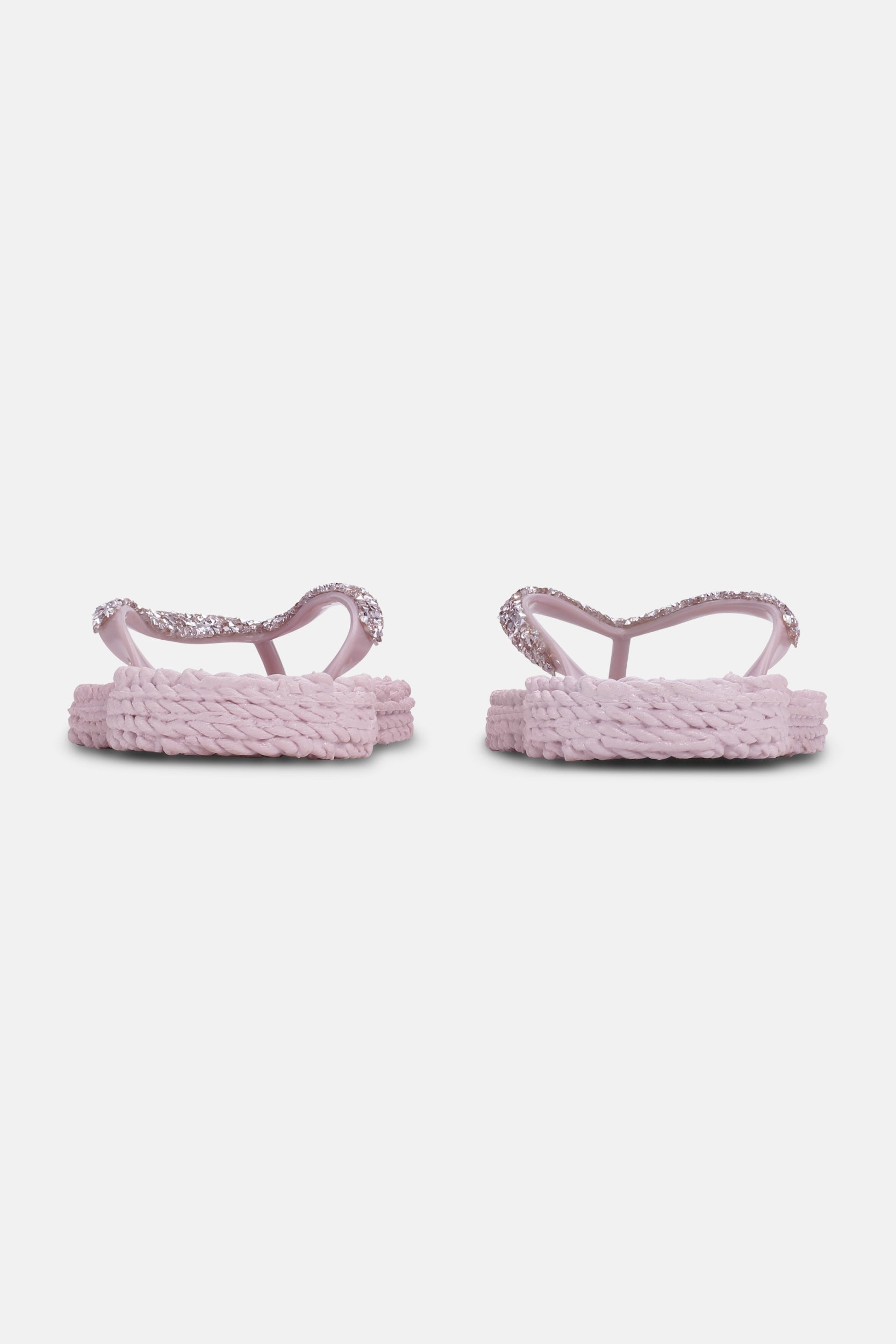 Slippers met zilveren mix strass steen CHEERFUL03G | Mauv Shadows | Flip Flop | Ilse Jacobsen