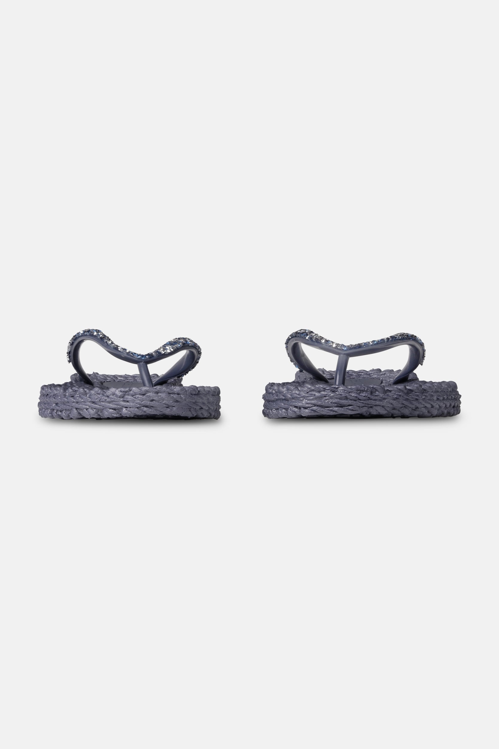 Slippers met zilveren mix strass steen CHEERFUL03G | Ombre Blue | Flip Flop | Ilse Jacobsen