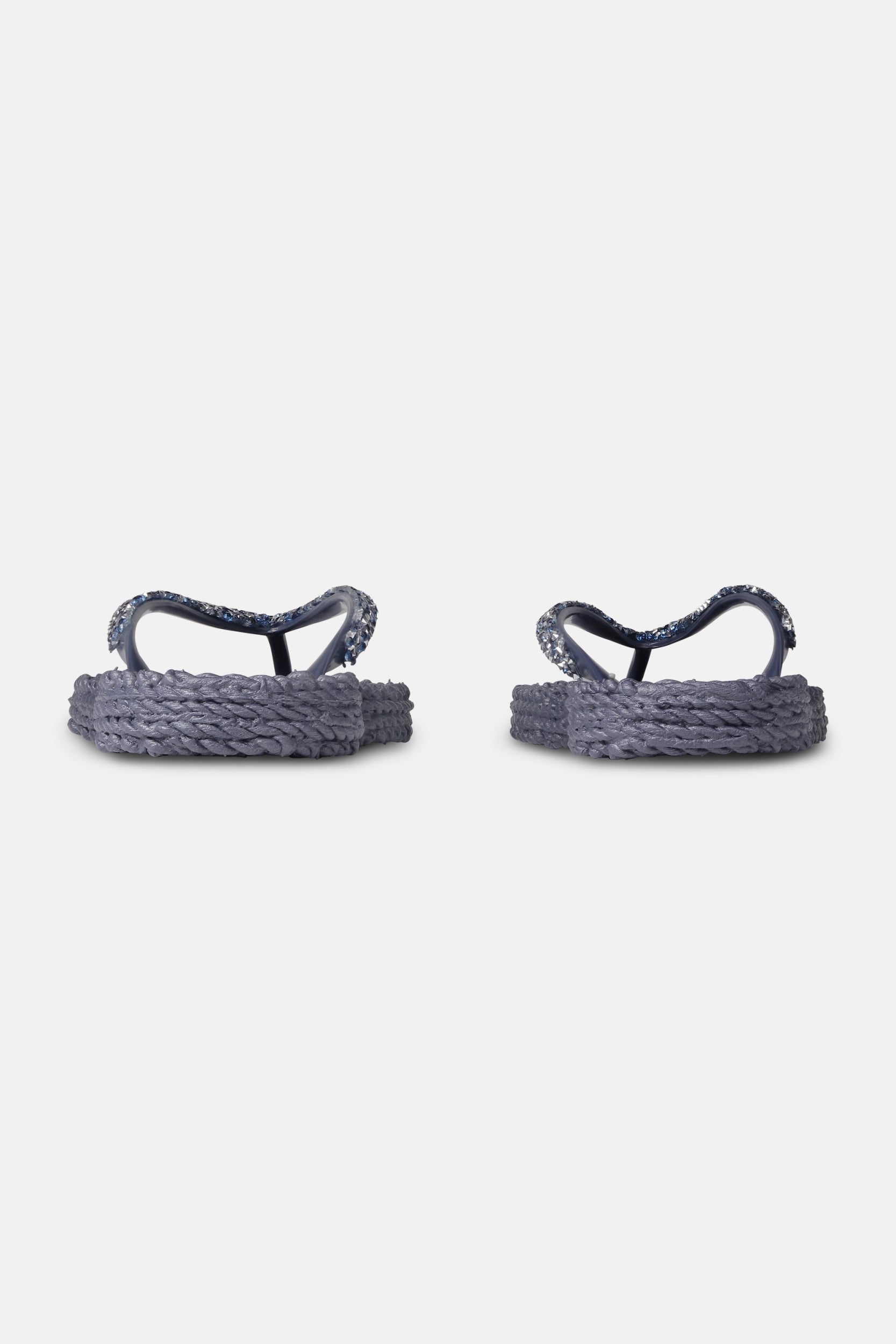 Slippers met zilveren mix strass steen CHEERFUL03G | Ombre Blue | Flip Flop | Ilse Jacobsen