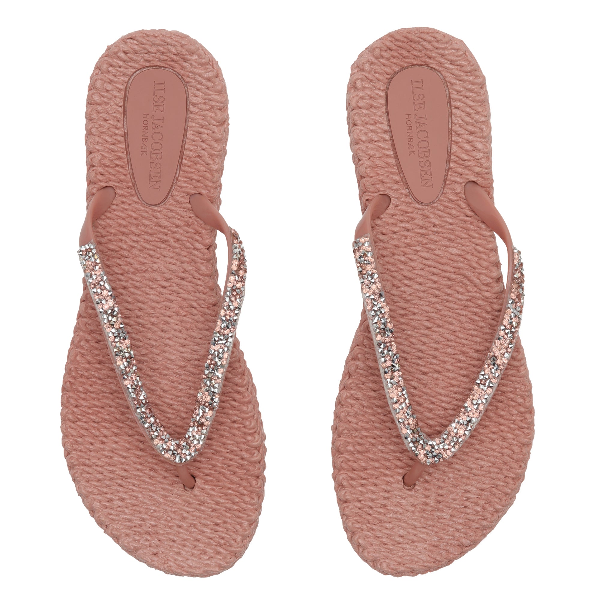 Slippers met glitter CHEERFUL03G | Misty Rose | Flip Flop | Ilse Jacobsen