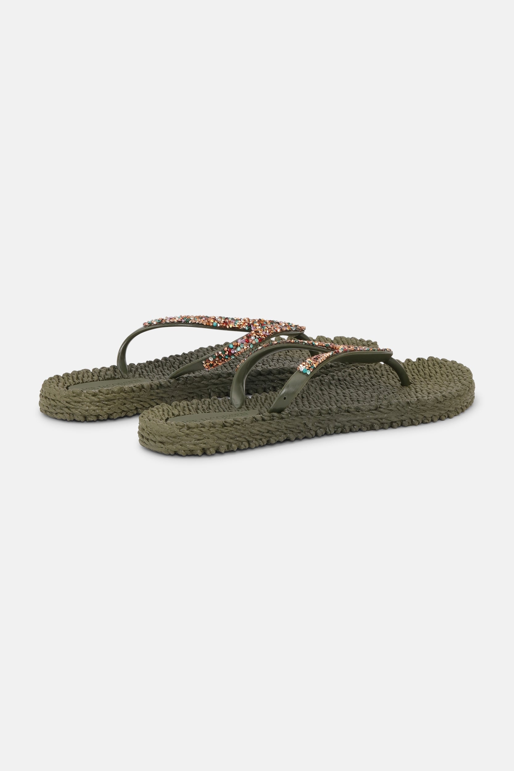 Slippers met strassteentjes CHEERFUL03M | Army | Shoes | Ilse Jacobsen