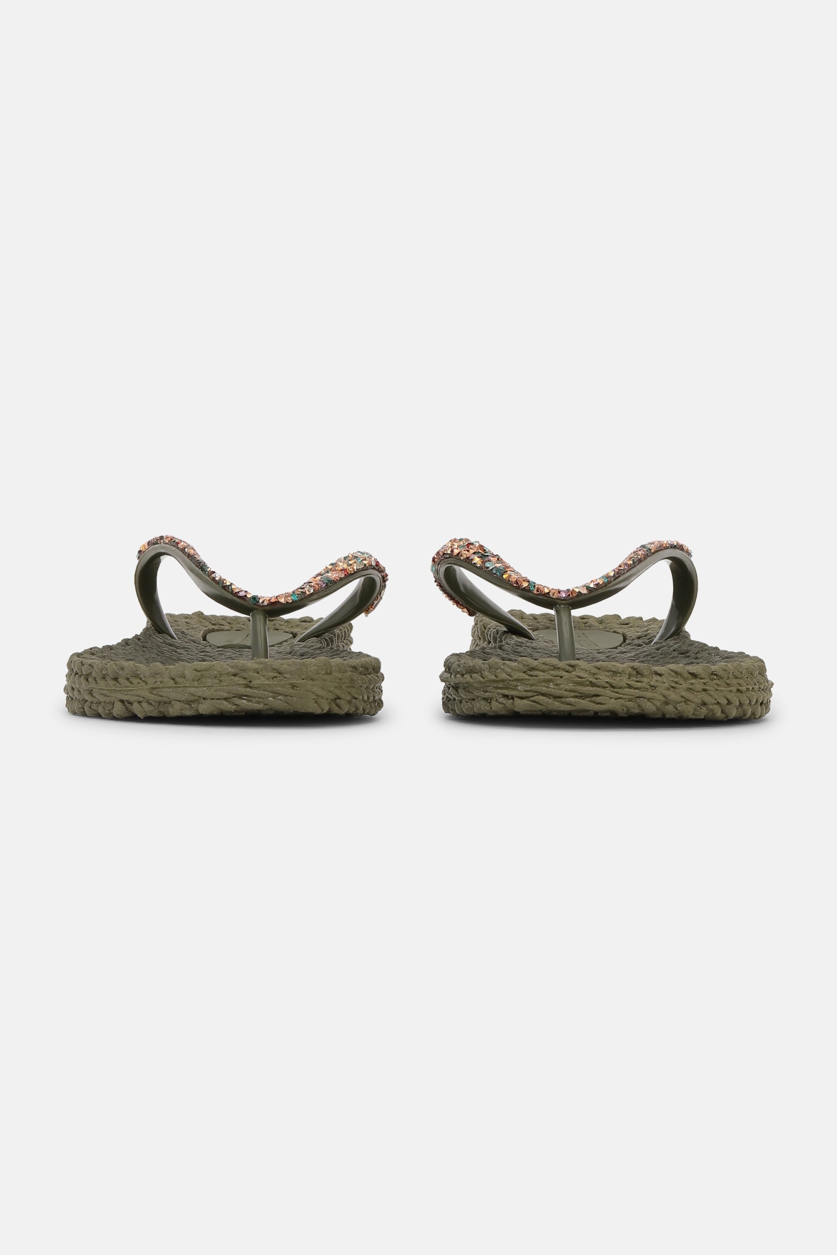 Slippers met multi kleur strass steen CHEERFUL03M | Army | Shoes | Ilse Jacobsen