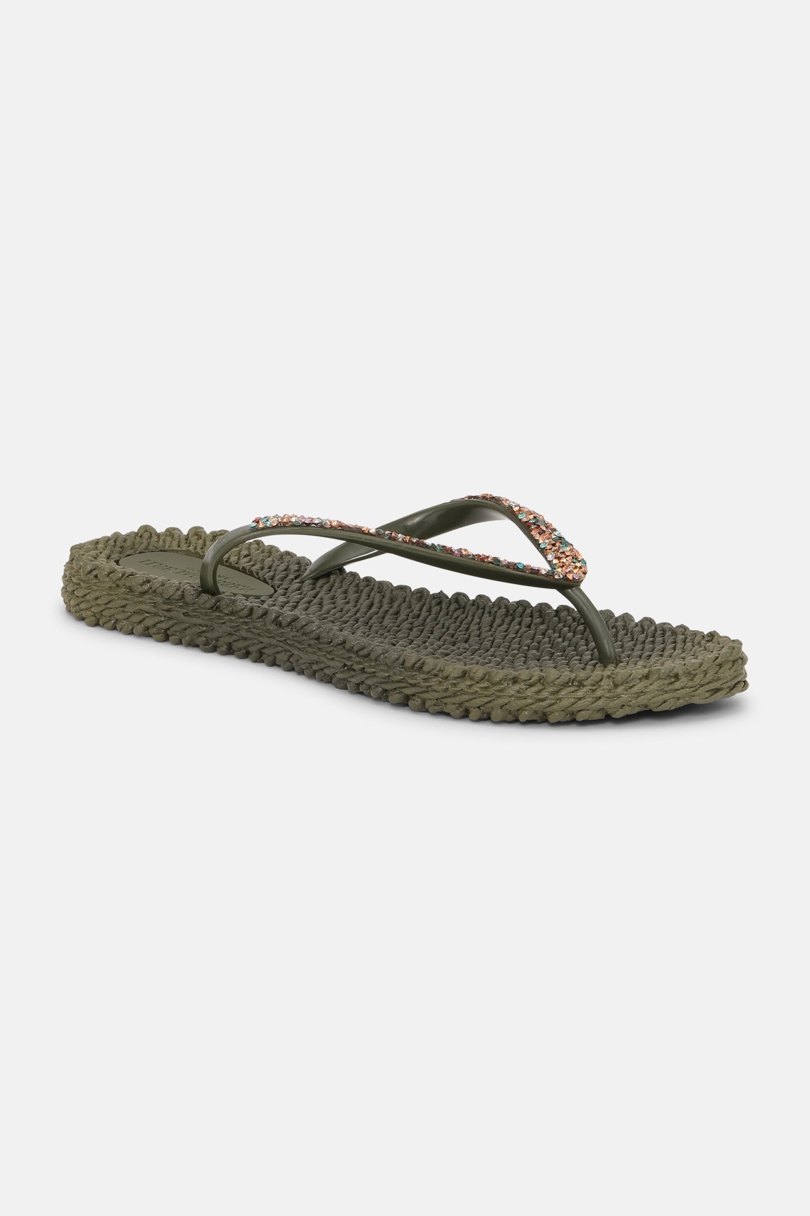 Slippers met strassteentjes CHEERFUL03M | Army | Shoes | Ilse Jacobsen