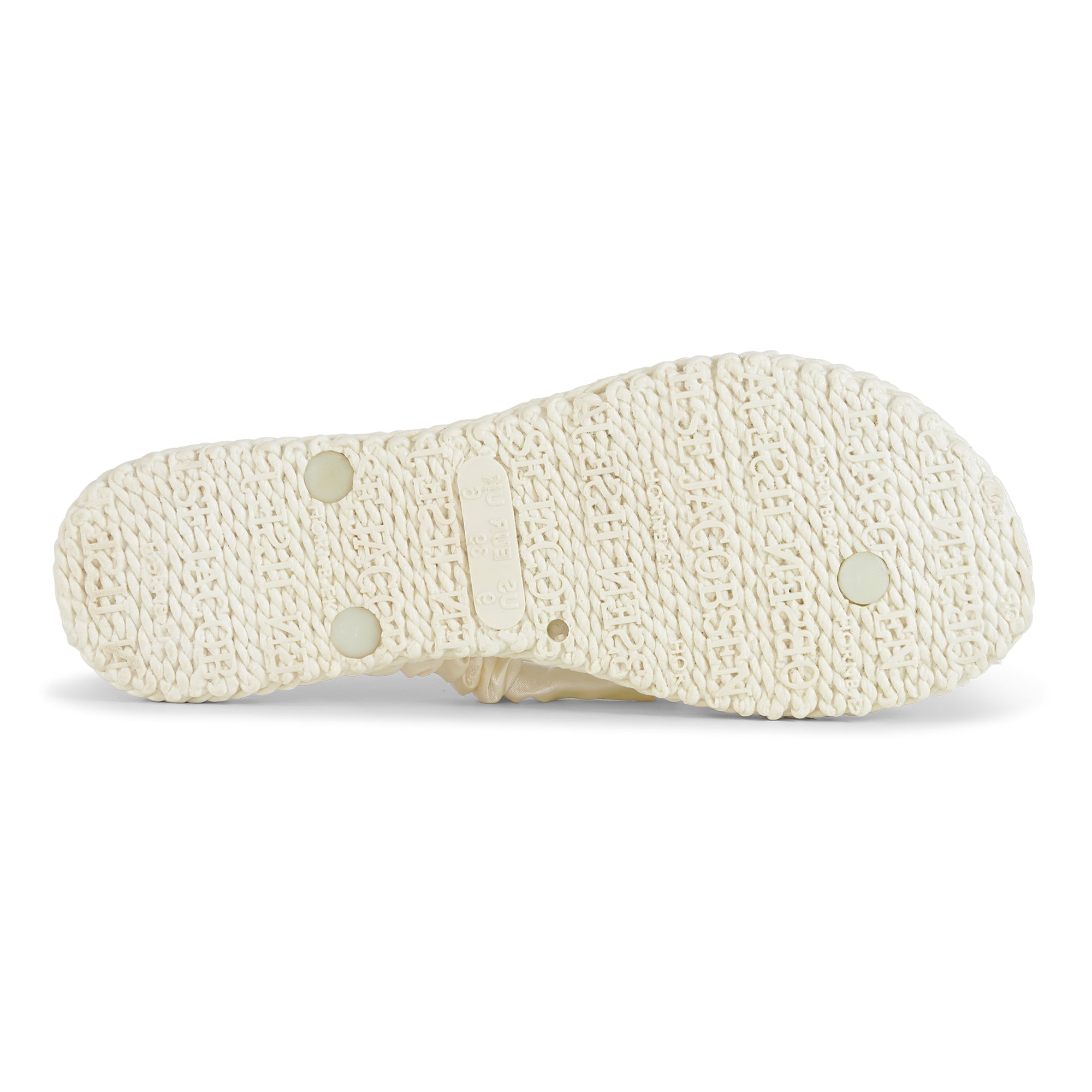 Slippers met satijnen band CHEERFUL06 | Winter White | Flip Flop | Ilse Jacobsen