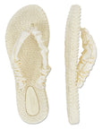 Slippers met satijnen band CHEERFUL06 - 114 Winter White | Winter White | Flip Flop | Ilse Jacobsen