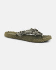 Slippers met satijnen band CHEERFUL06 - 410 Army | Army | Flip Flop | Ilse Jacobsen