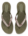 Slippers met mix glitter CHEERFUL12H | Army | Flip Flop | Ilse Jacobsen
