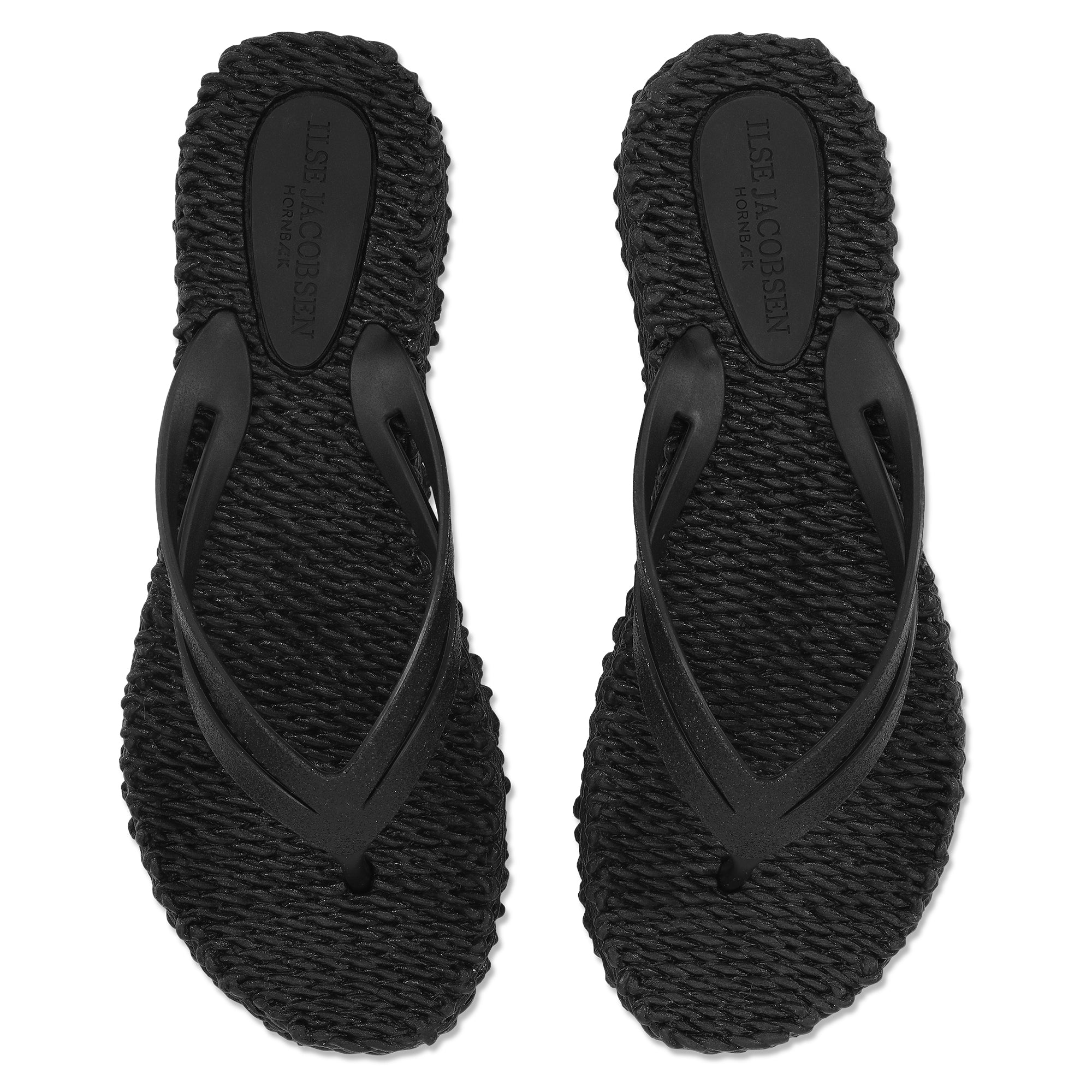 Slippers met lichte plateauzool CHEERFUL13 | Black | Flip Flop | Ilse Jacobsen