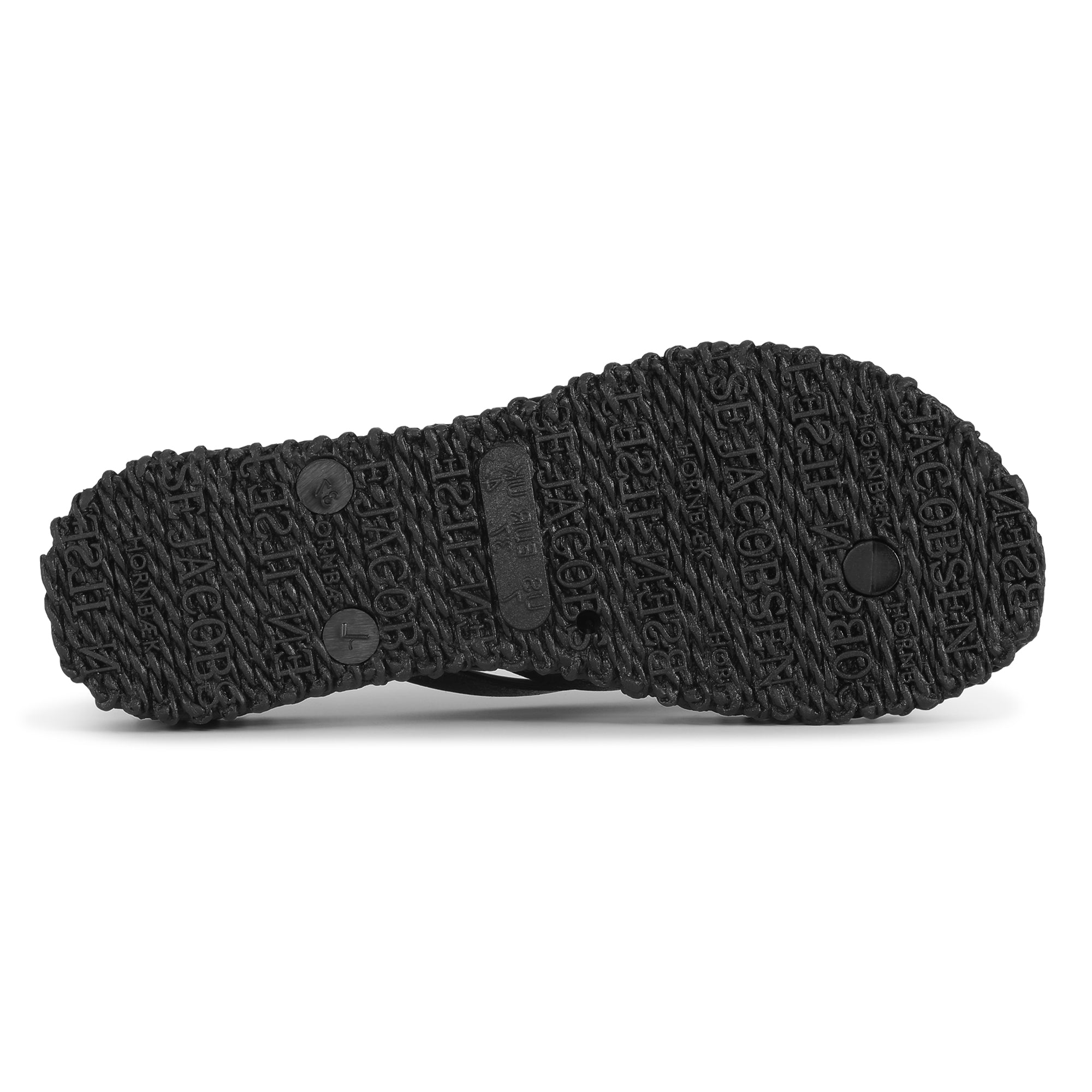 Slippers met lichte plateauzool CHEERFUL13 | Black | Flip Flop | Ilse Jacobsen