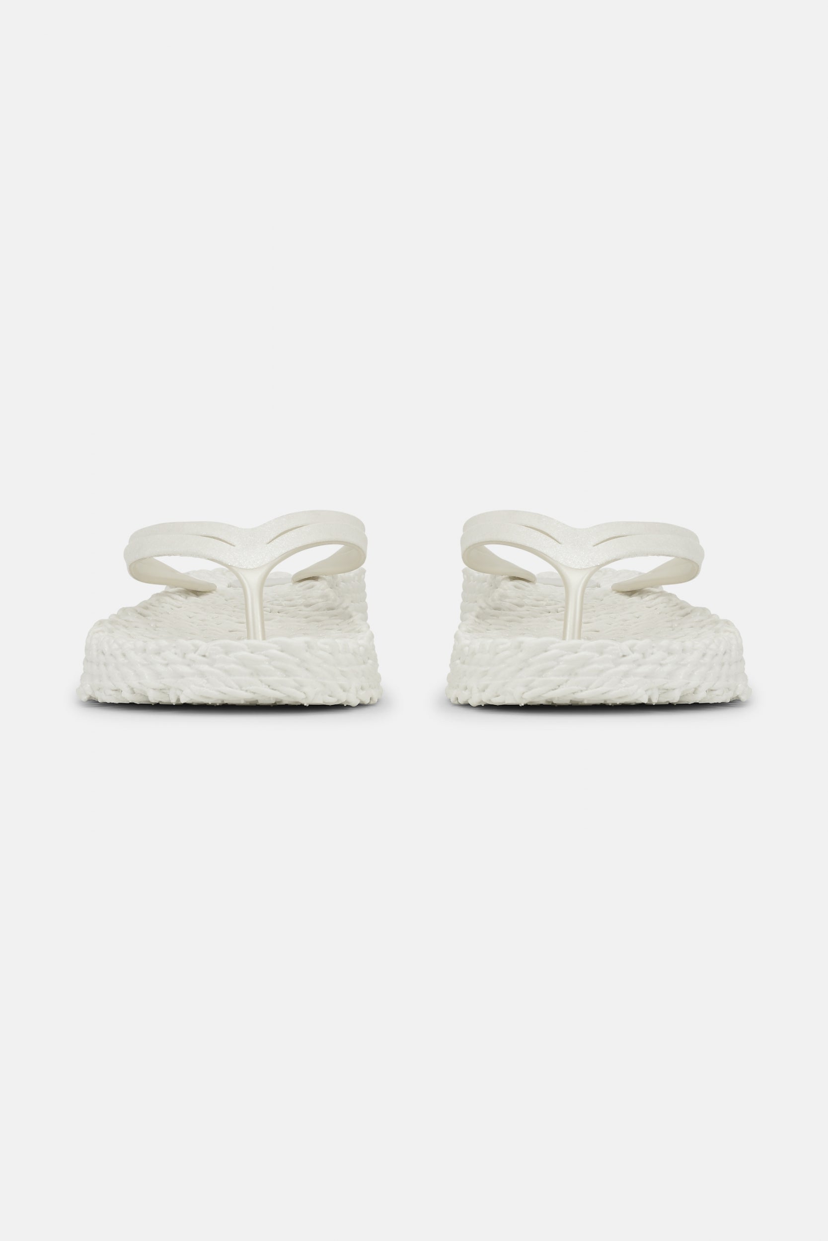 Slippers met lichte plateauzool CHEERFUL13 | Creme | Flip Flop | Ilse Jacobsen