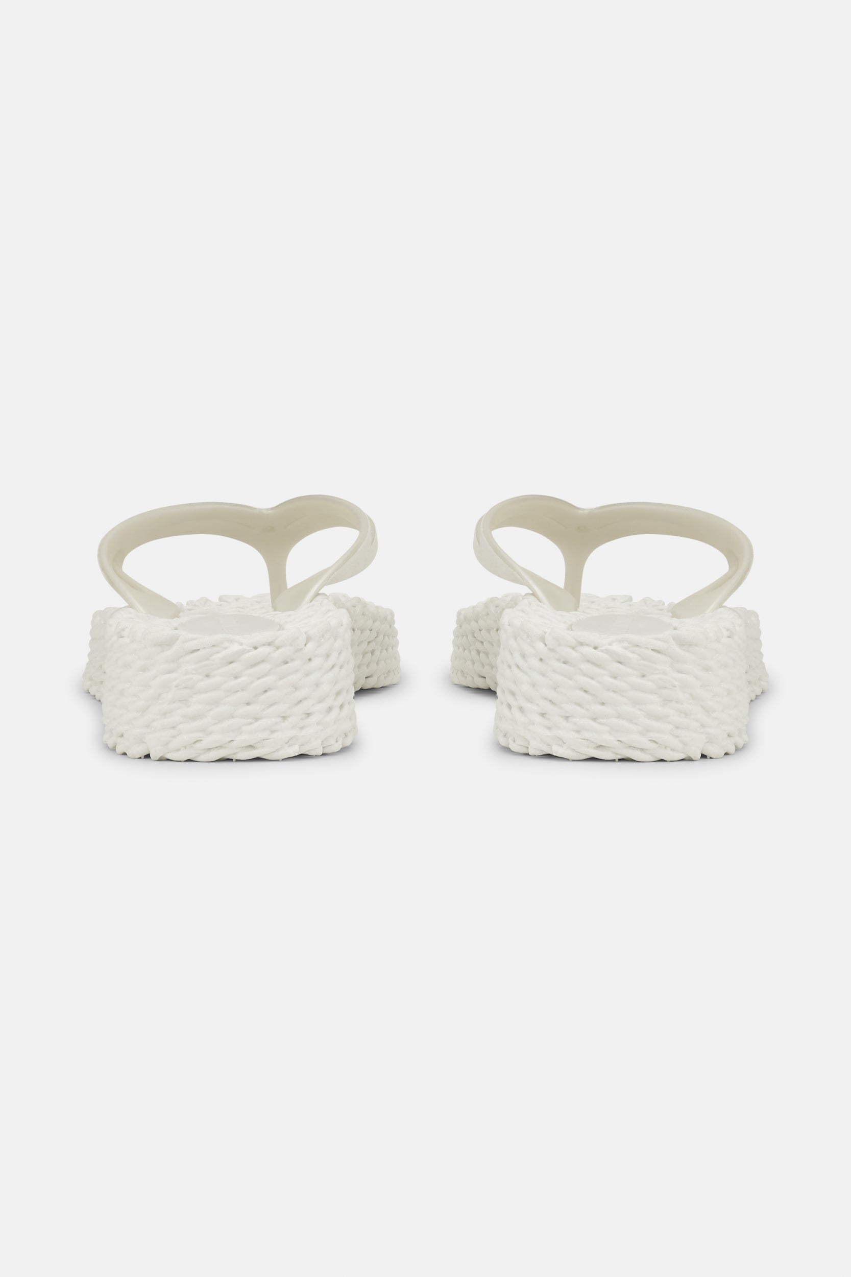 Slippers met lichte plateauzool CHEERFUL13 | Creme | Flip Flop | Ilse Jacobsen