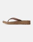 Slippers met lichte plateauzool CHEERFUL13 - 248 Mocca | Mocca | Flip Flop | Ilse Jacobsen