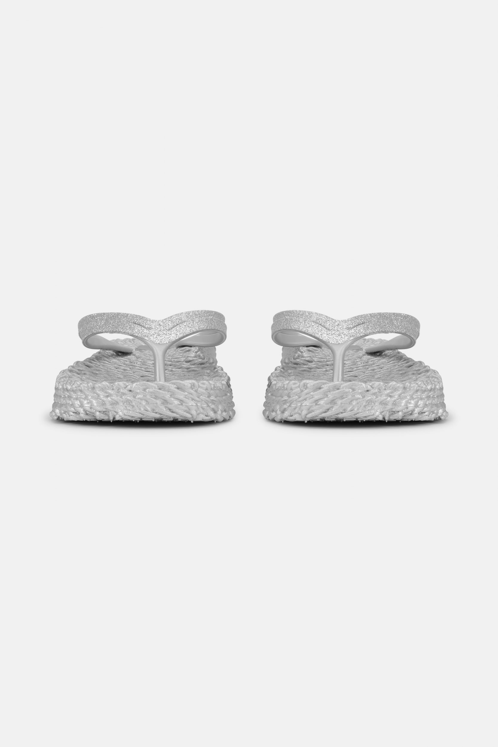 Slippers met lichte plateauzool CHEERFUL13 | Silver | Flip Flop | Ilse Jacobsen