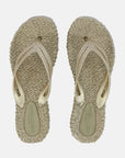 Slippers met lichte plateauzool CHEERFUL13 - 780 Platin | Platin | Flip Flop | Ilse Jacobsen