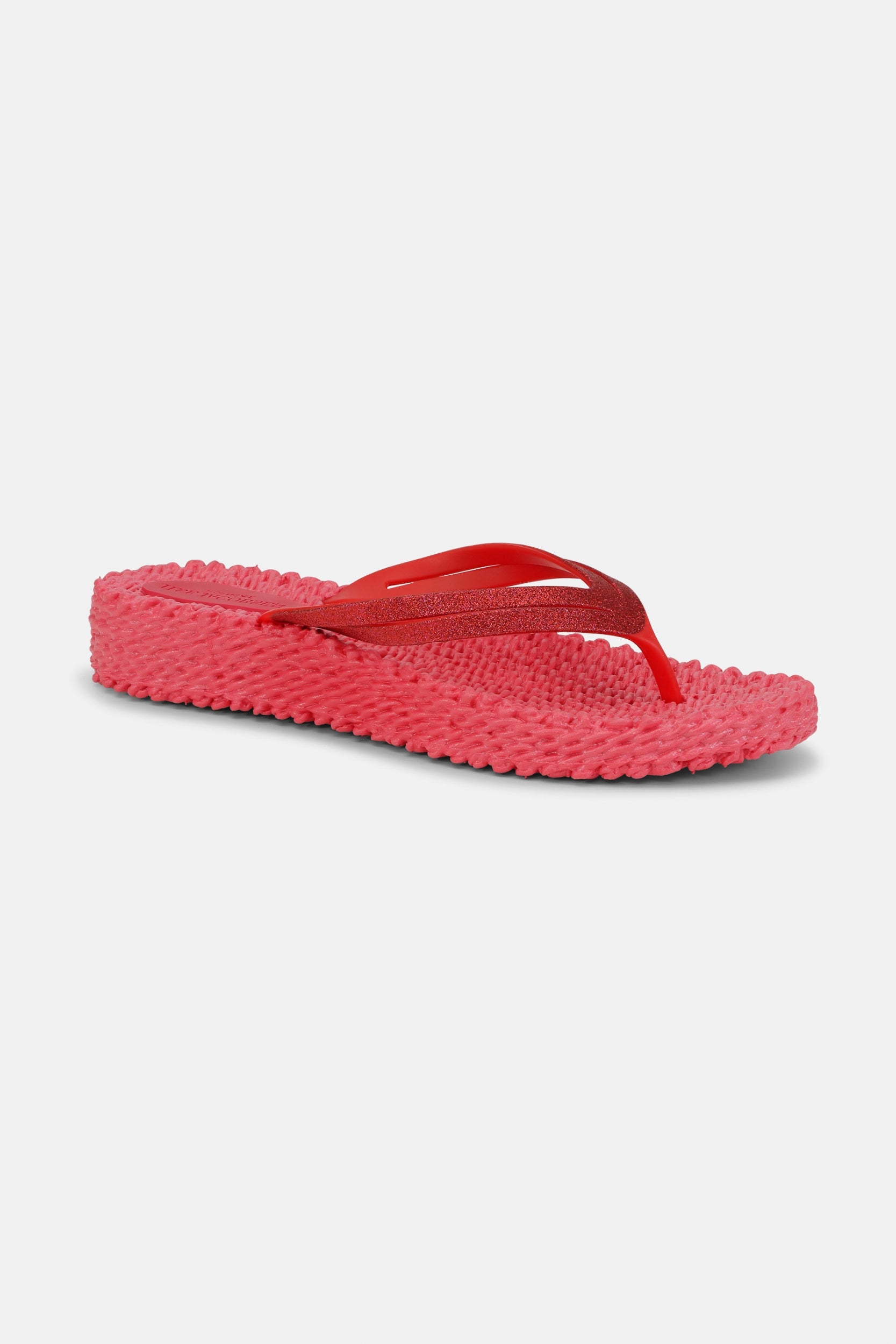 Slippers met lichte plateauzool CHEERFUL13 | Raspberry | Flip Flop | Ilse Jacobsen