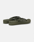 Slippers met lichte plateauzool CHEERFUL15 - 410 Army | Army | Flip Flop | Ilse Jacobsen