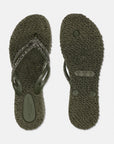 Slippers met lichte plateauzool CHEERFUL15 - 410 Army | Army | Flip Flop | Ilse Jacobsen