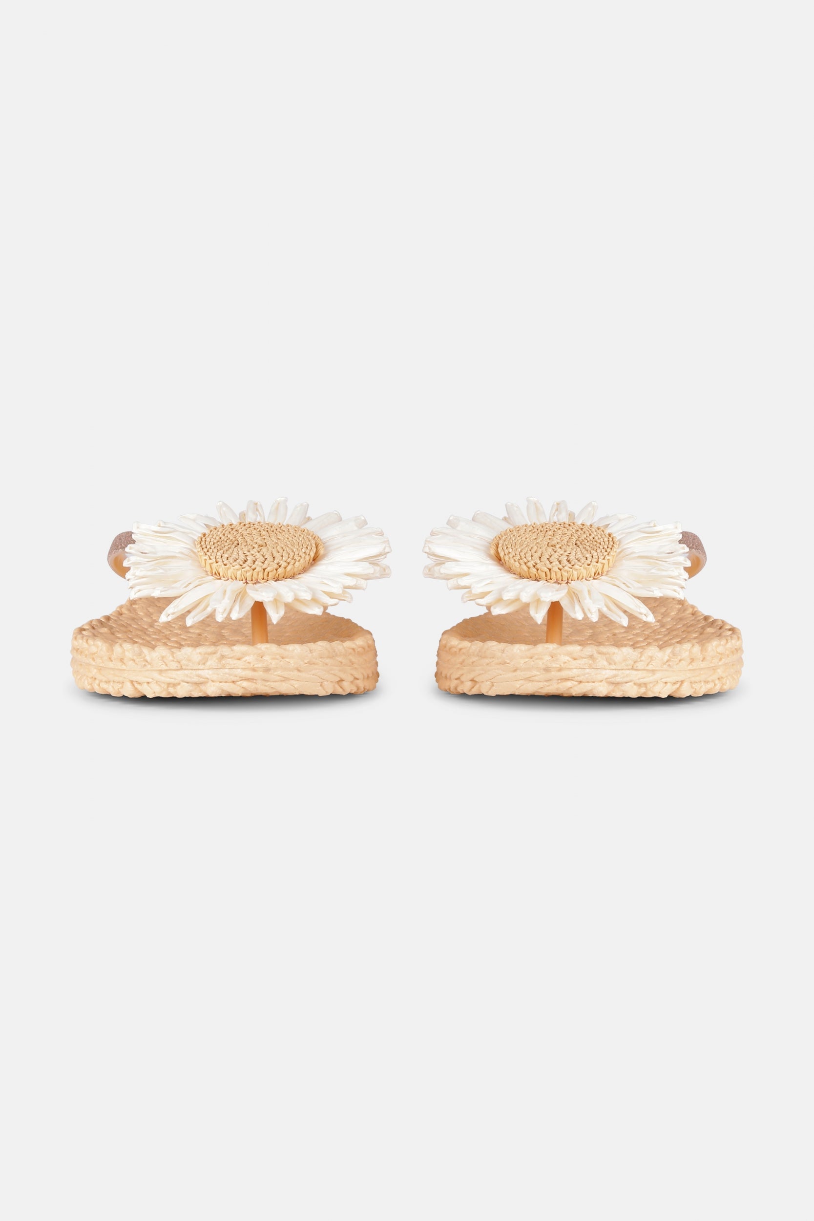 Slipper met bloem CHEERFUL16F | Beige | Flip Flop | Ilse Jacobsen