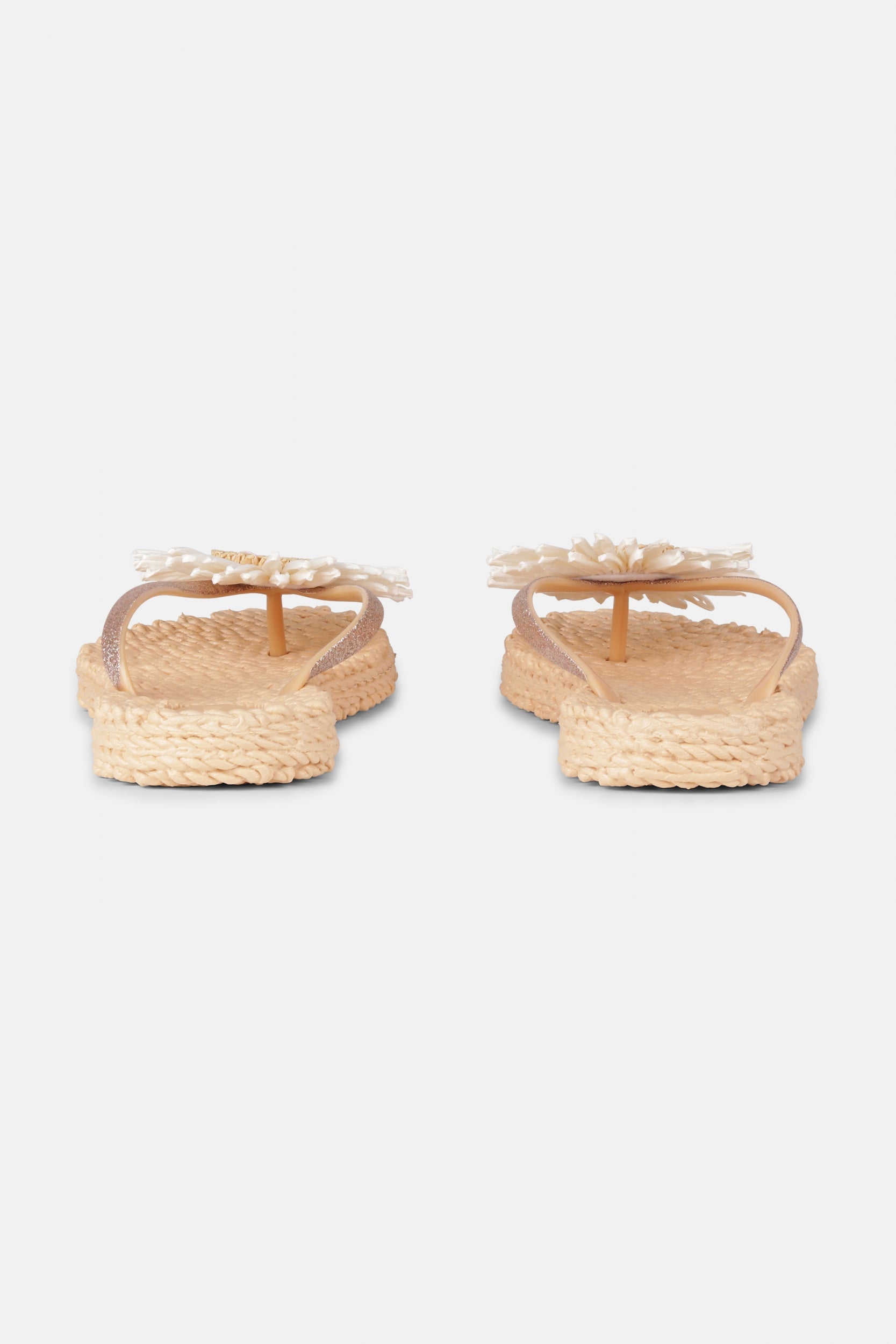 Slipper met bloem CHEERFUL16F | Beige | Flip Flop | Ilse Jacobsen