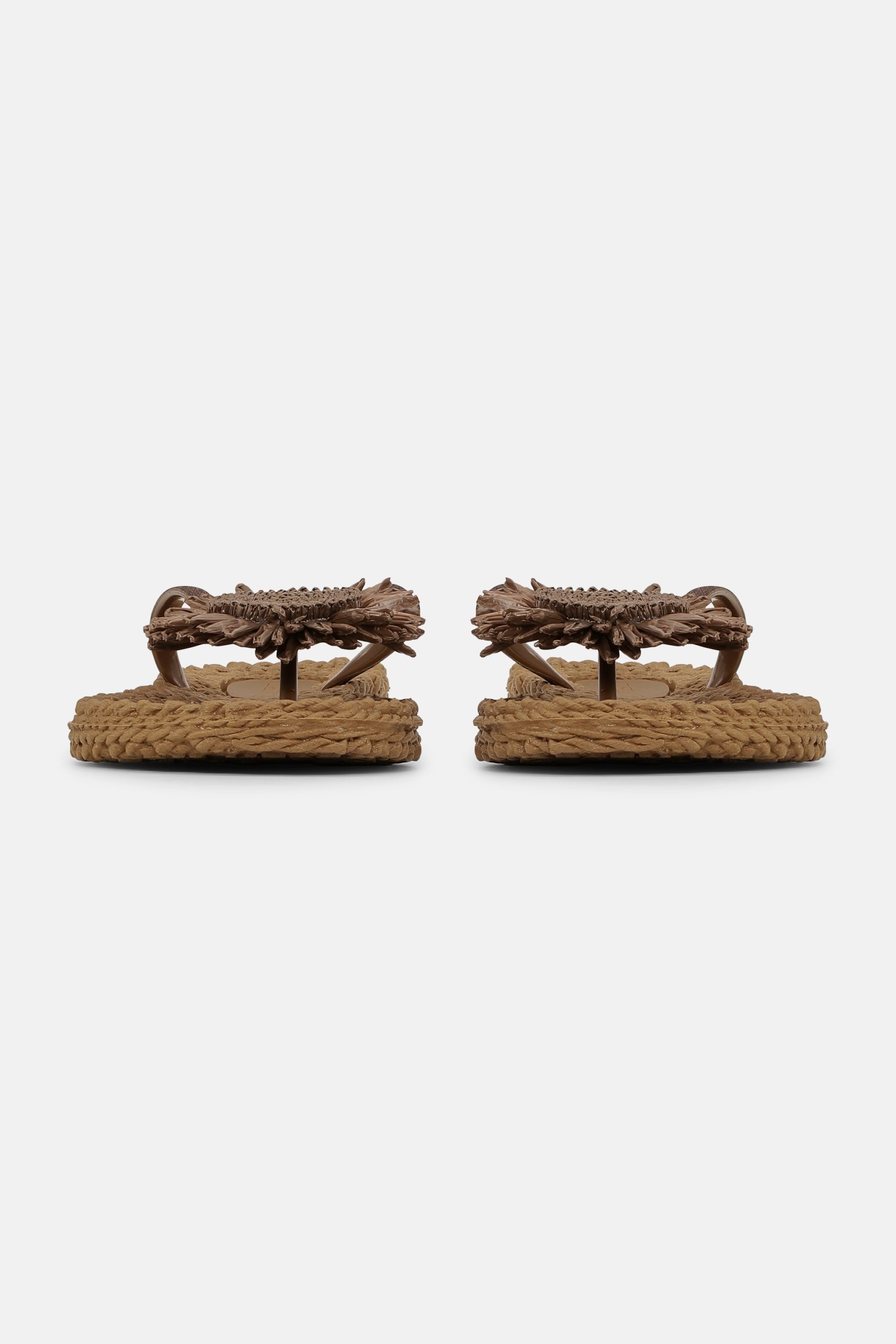 Slipper met bloem CHEERFUL16F | Mocca | Flip Flop | Ilse Jacobsen