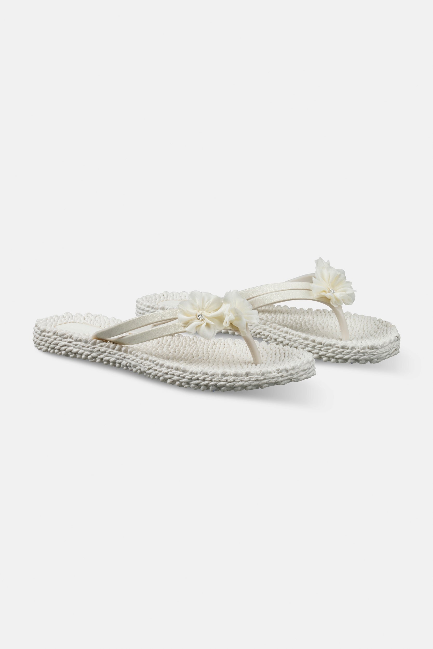 Slippers met Bloemen CHEERFUL18F | Creme | Shoes | Ilse Jacobsen