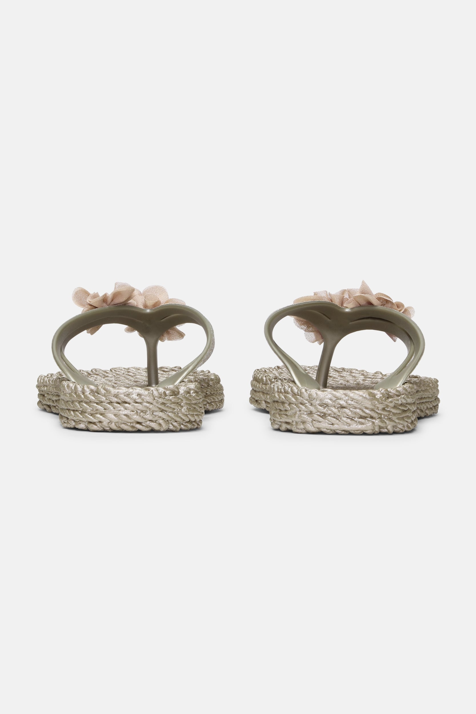 Slippers met Bloemen CHEERFUL18F | Platin | Shoes | Ilse Jacobsen