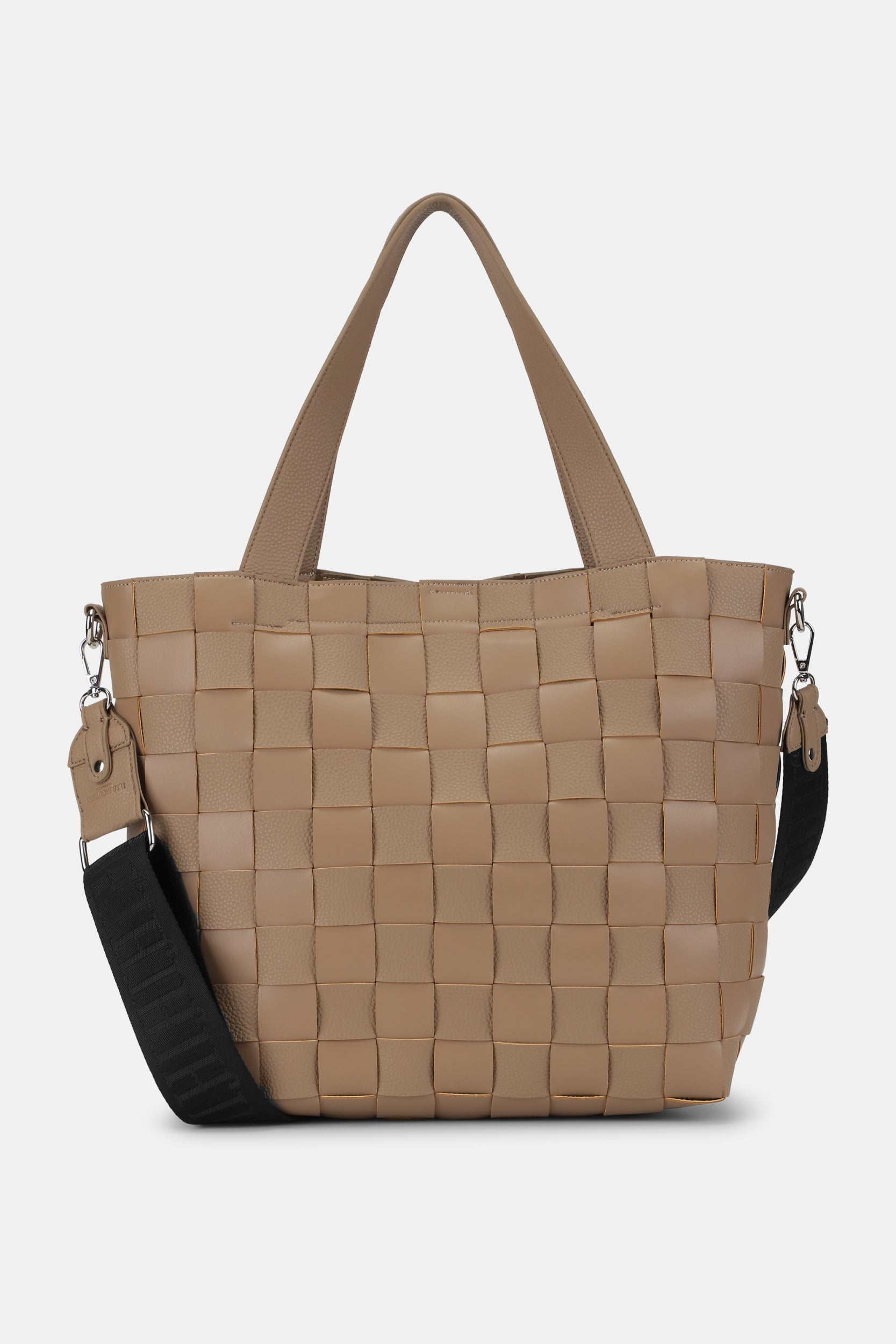 Gevlochten Crossbody Shopper CHIP01 | Greige | Bag | Ilse Jacobsen