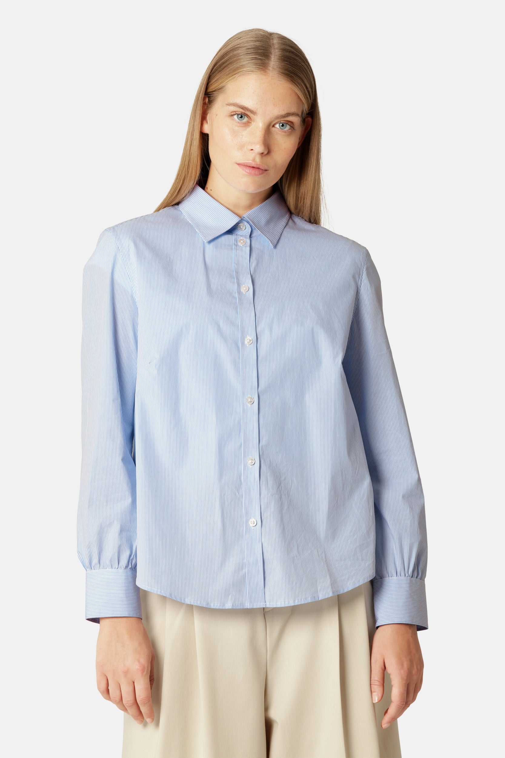 Klassiek Gestreepte Blouse CRISSAPA01ST | Heather | Shirt | Ilse Jacobsen