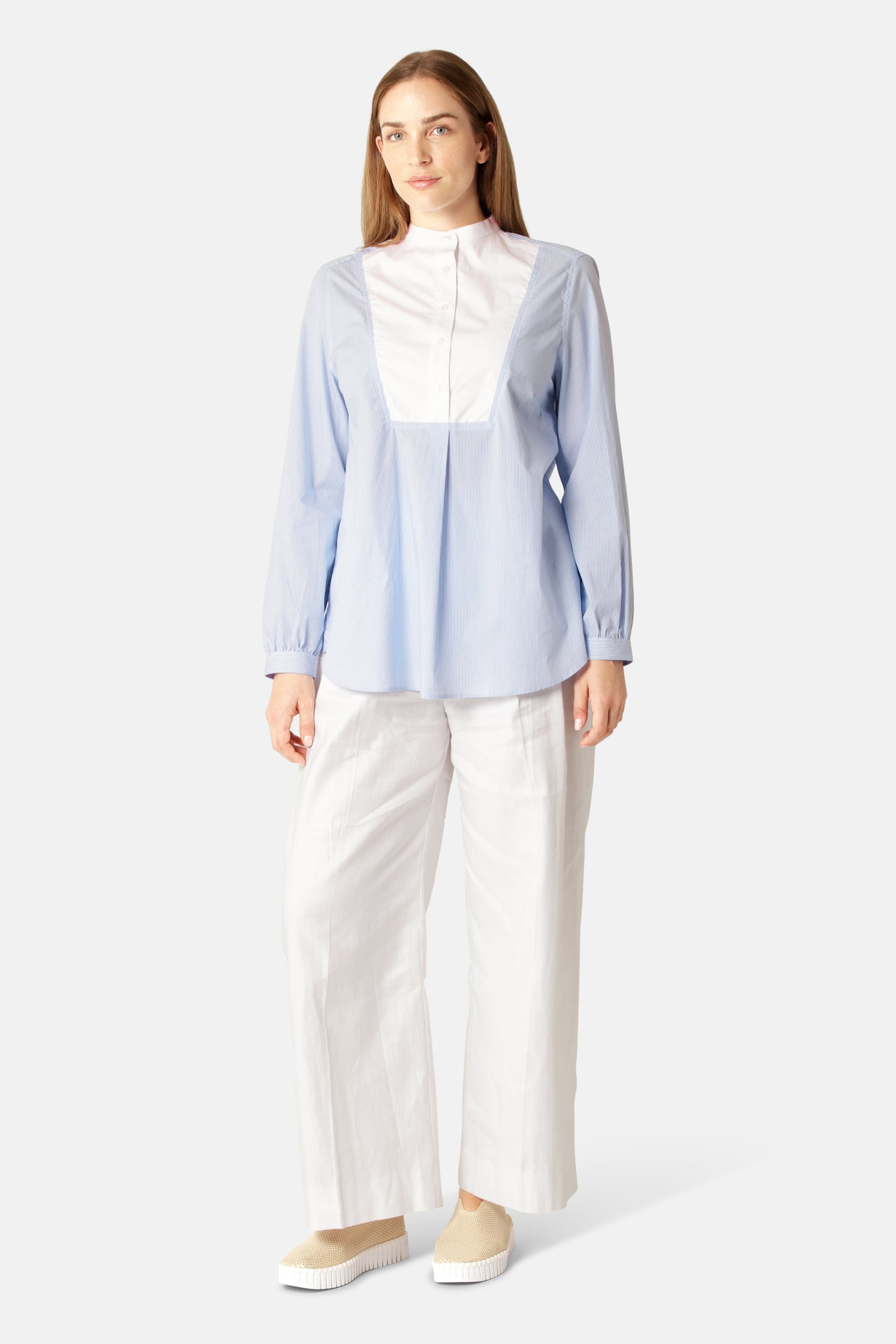 Bohemian Gestreepte Blouse CRISSAPA02ST | Heather | Shirt | Ilse Jacobsen