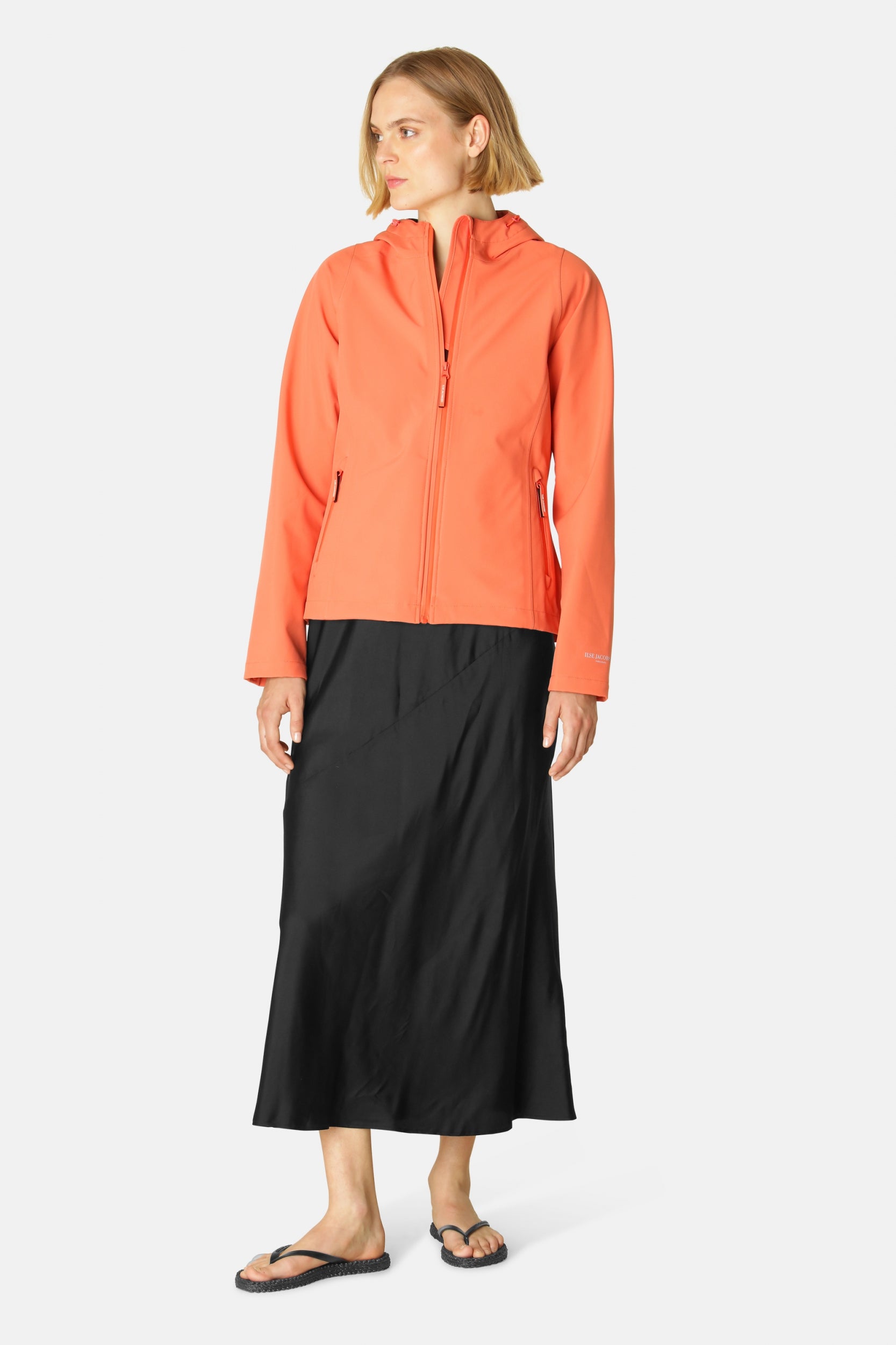 Softshell Regenjas DAYBREAK02 | Hot Orange | Raincoat | Ilse Jacobsen