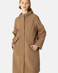 Lange Softshell Regenjas DAYBREAK03 | Mocca | Raincoat | Ilse Jacobsen