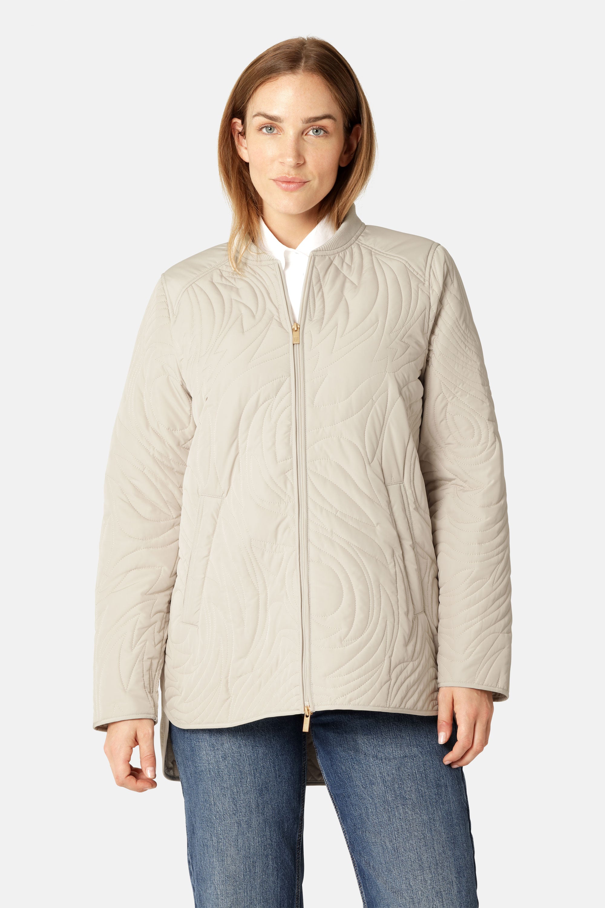 Kort Gewatteerd Jack met Ribboord DUNE02 | Kit | Jacket | Ilse Jacobsen