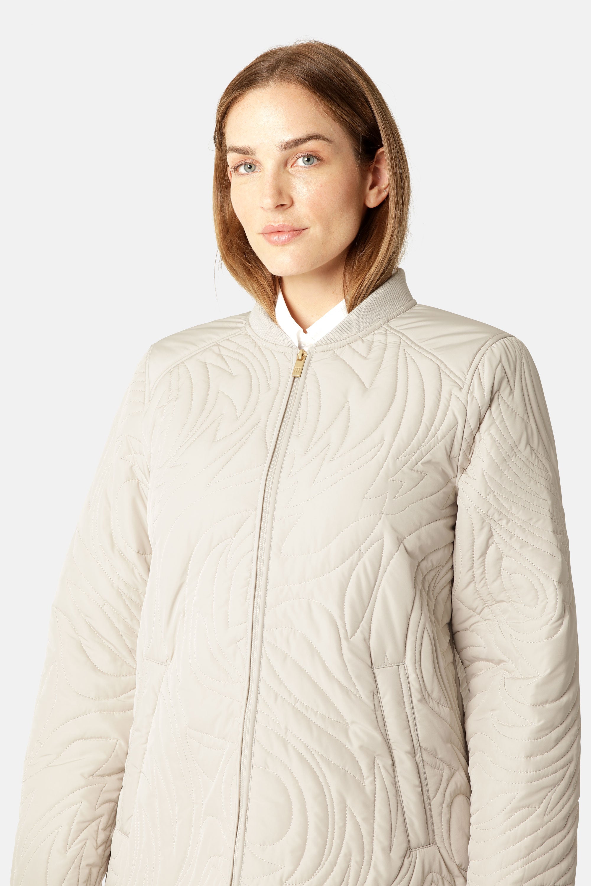 Kort Gewatteerd Jack met Ribboord DUNE02 | Kit | Jacket | Ilse Jacobsen