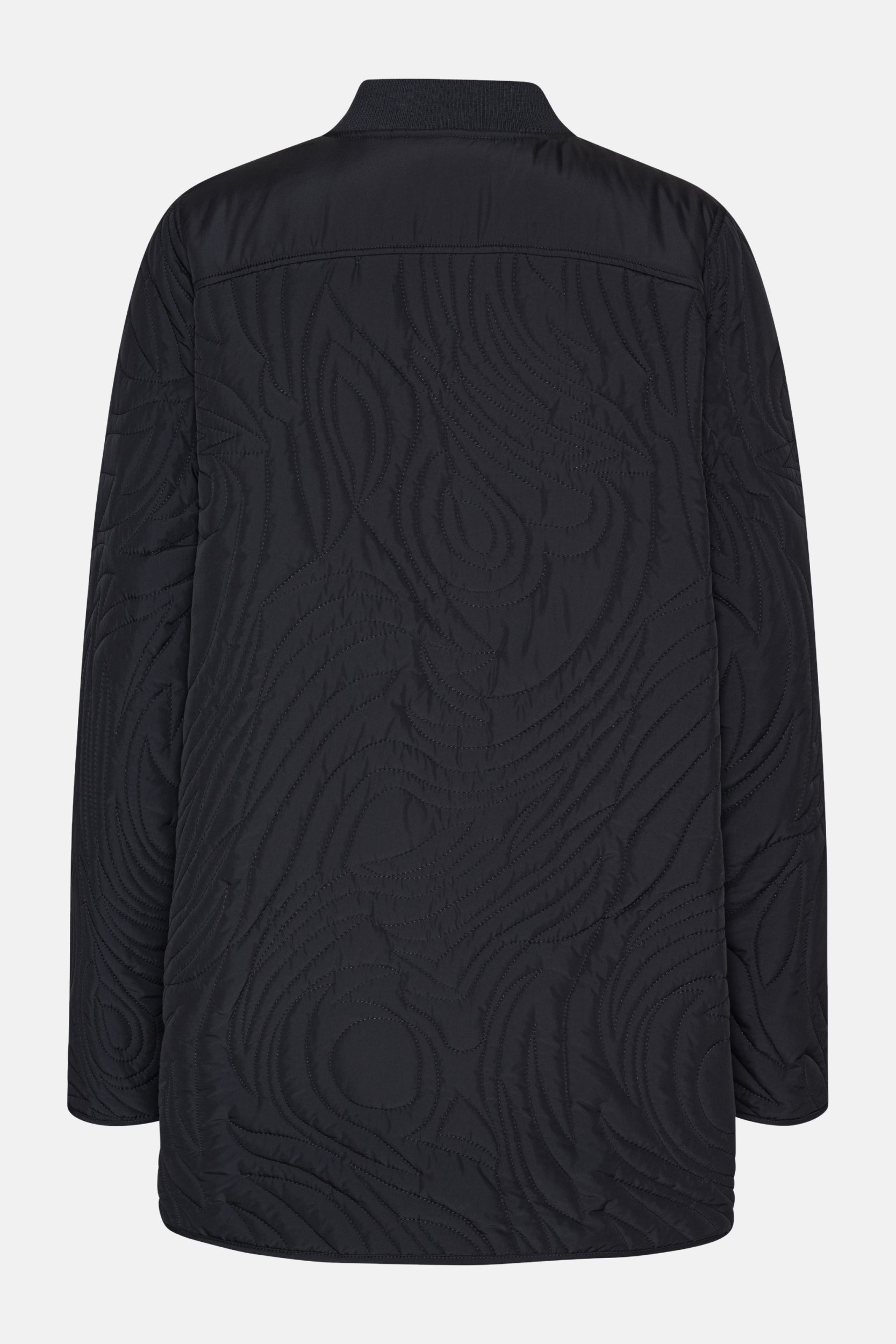 Kort Gewatteerd Jack met Ribboord DUNE02 | Dark Indigo | Jacket | Ilse Jacobsen