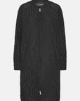 Lang Gewatteerd Jack DUNE06 - 001 Black | Black | Coat | Ilse Jacobsen
